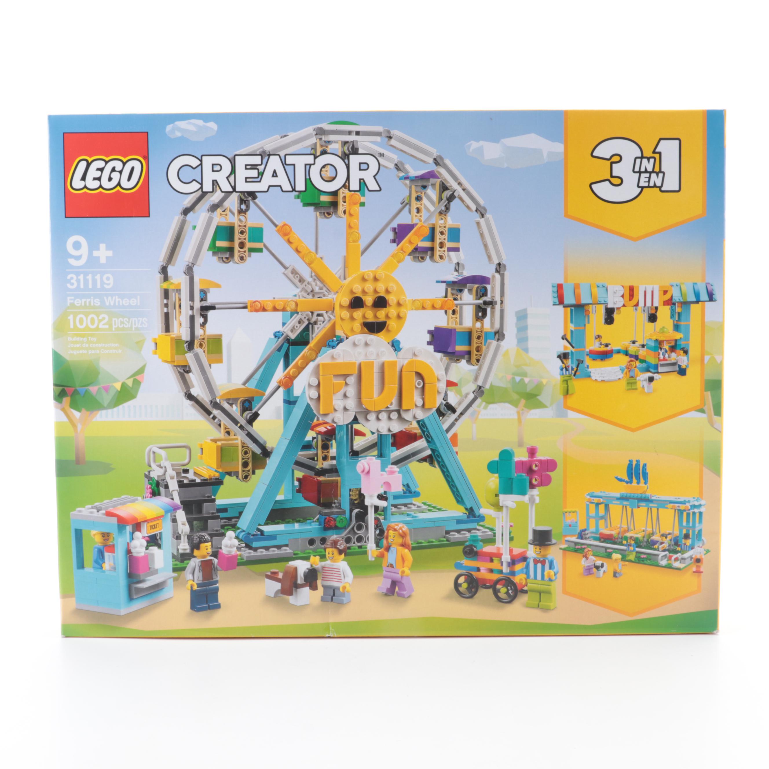 LEGO Fairground Carousel, Ferris Wheel, Children's Amusement Park, More Toy Sets