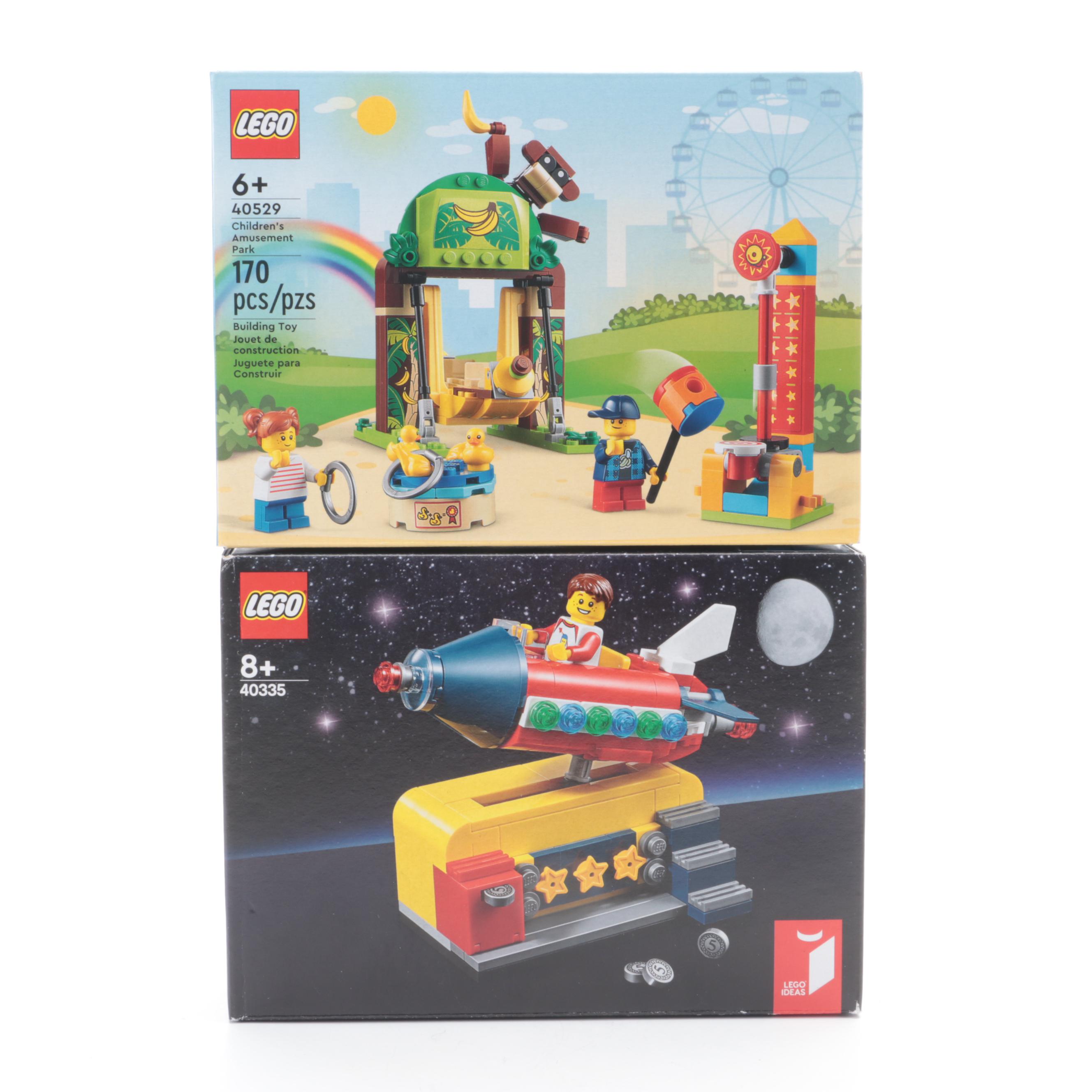 LEGO Fairground Carousel, Ferris Wheel, Children's Amusement Park, More Toy Sets