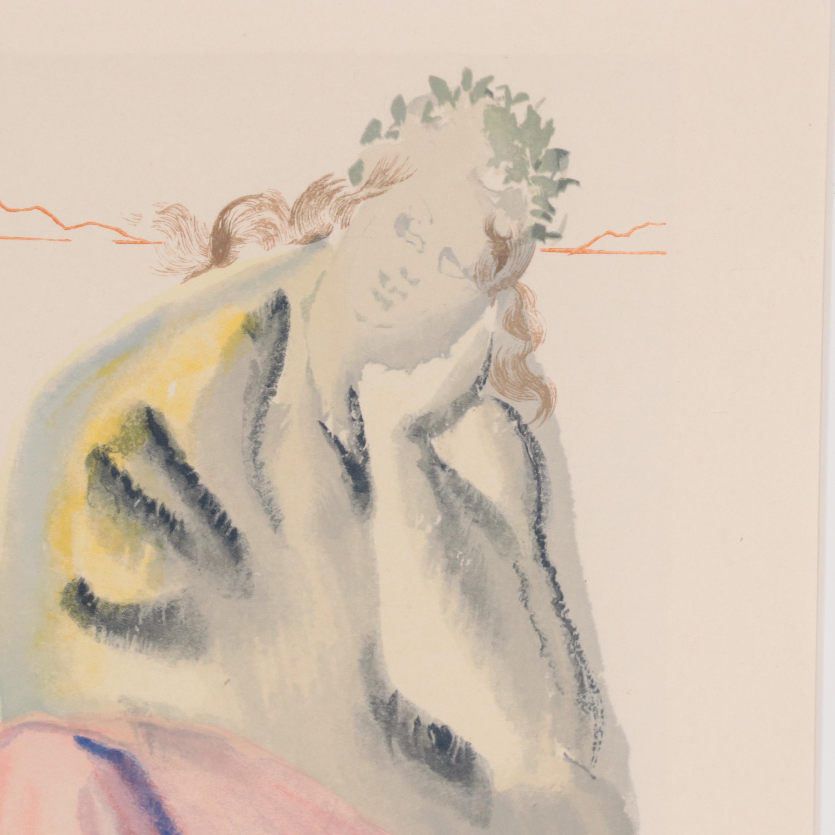 Salvador Dalí Wood Engraving "La source"