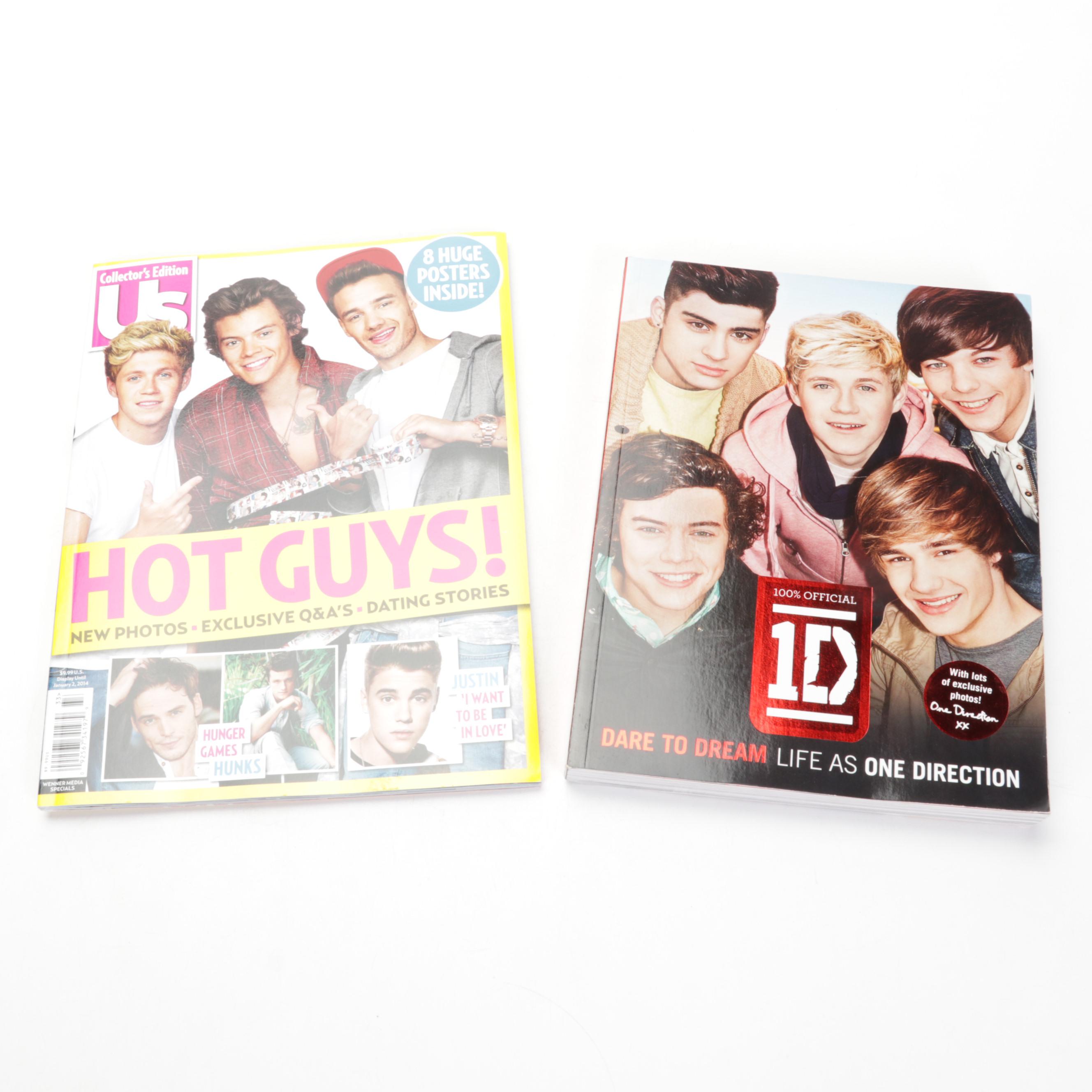 One Direction Collector Dolls and Books with Singing Justin Bieber Doll