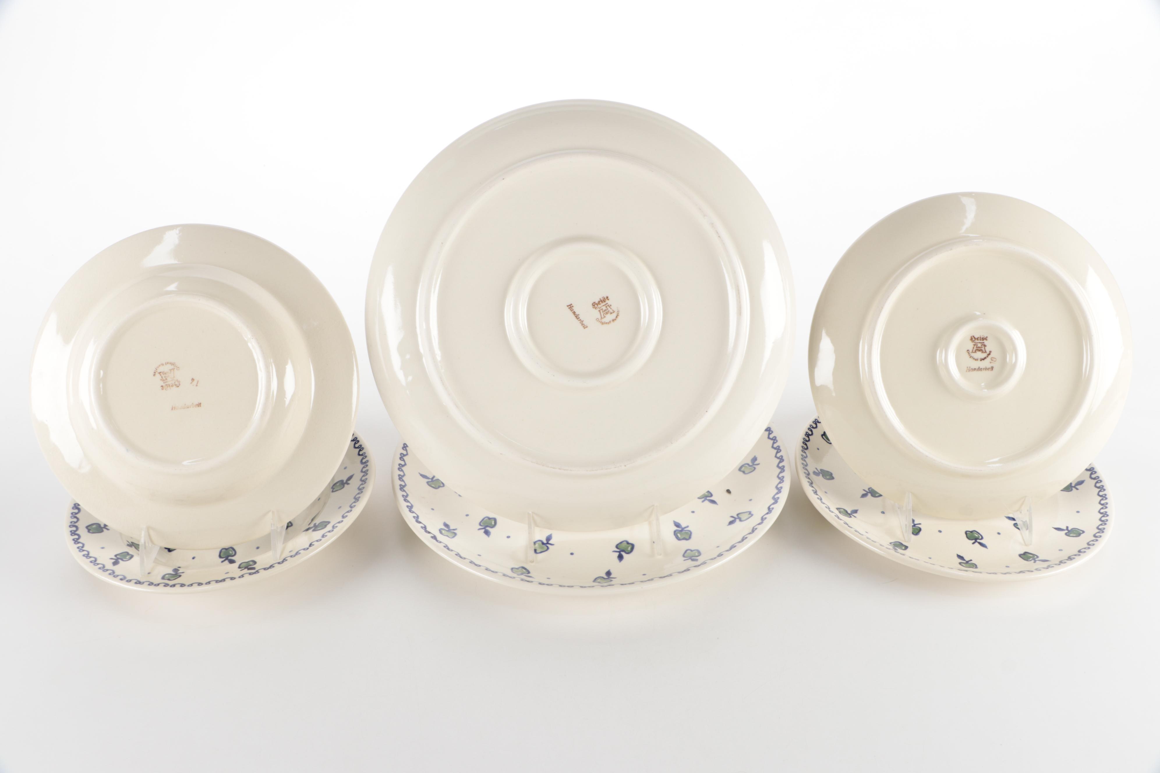 Bunzlauer and Boleslawiec Pottery Hand-Painted Dinnerware and Table Accessories