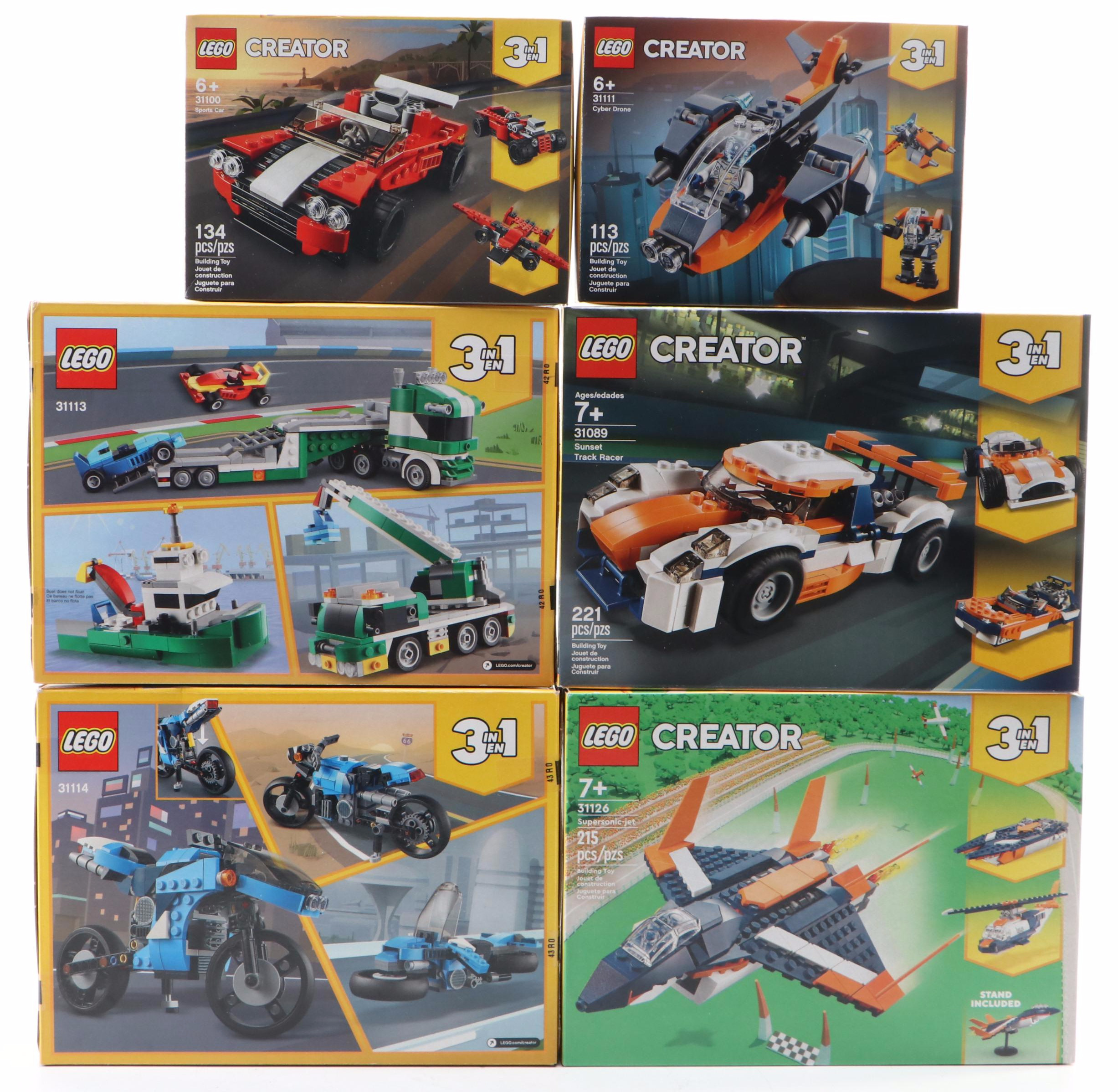 LEGO Creator Toy Construction Sets Including Sunset Track Racer