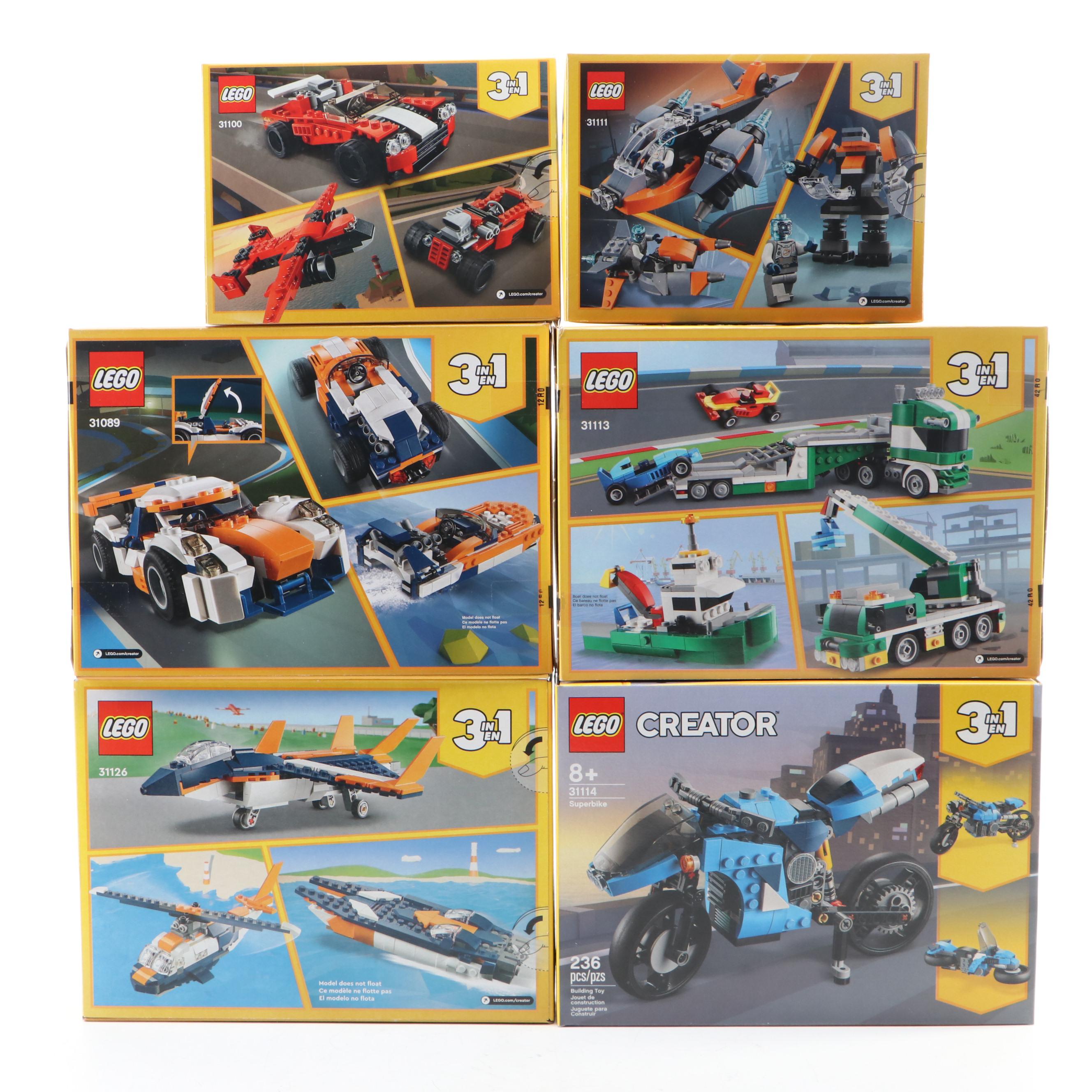LEGO Creator Toy Construction Sets Including Sunset Track Racer