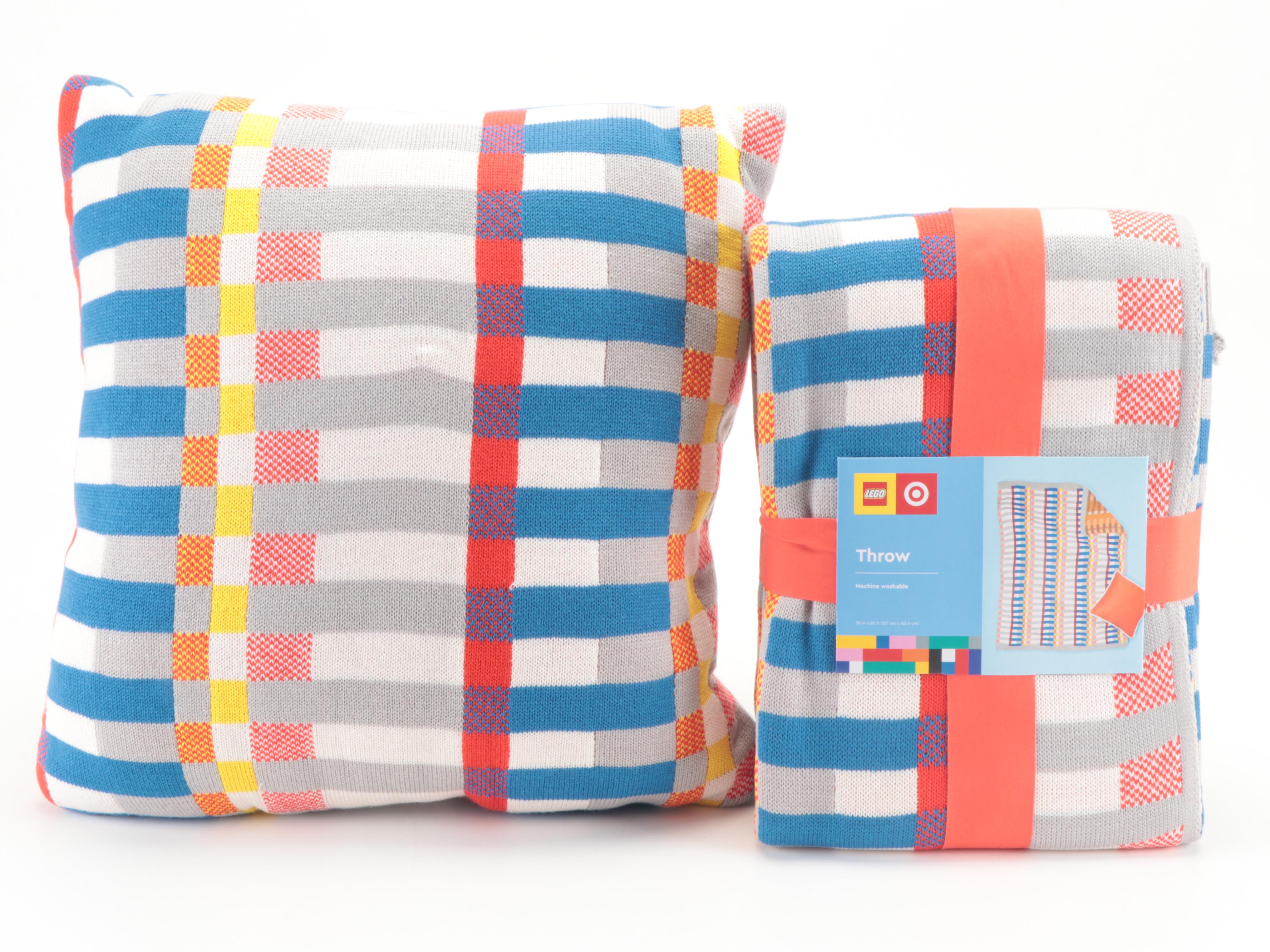 LEGO Throw, Pillow, Appetizer Plates, Coasters, Minifigures and More