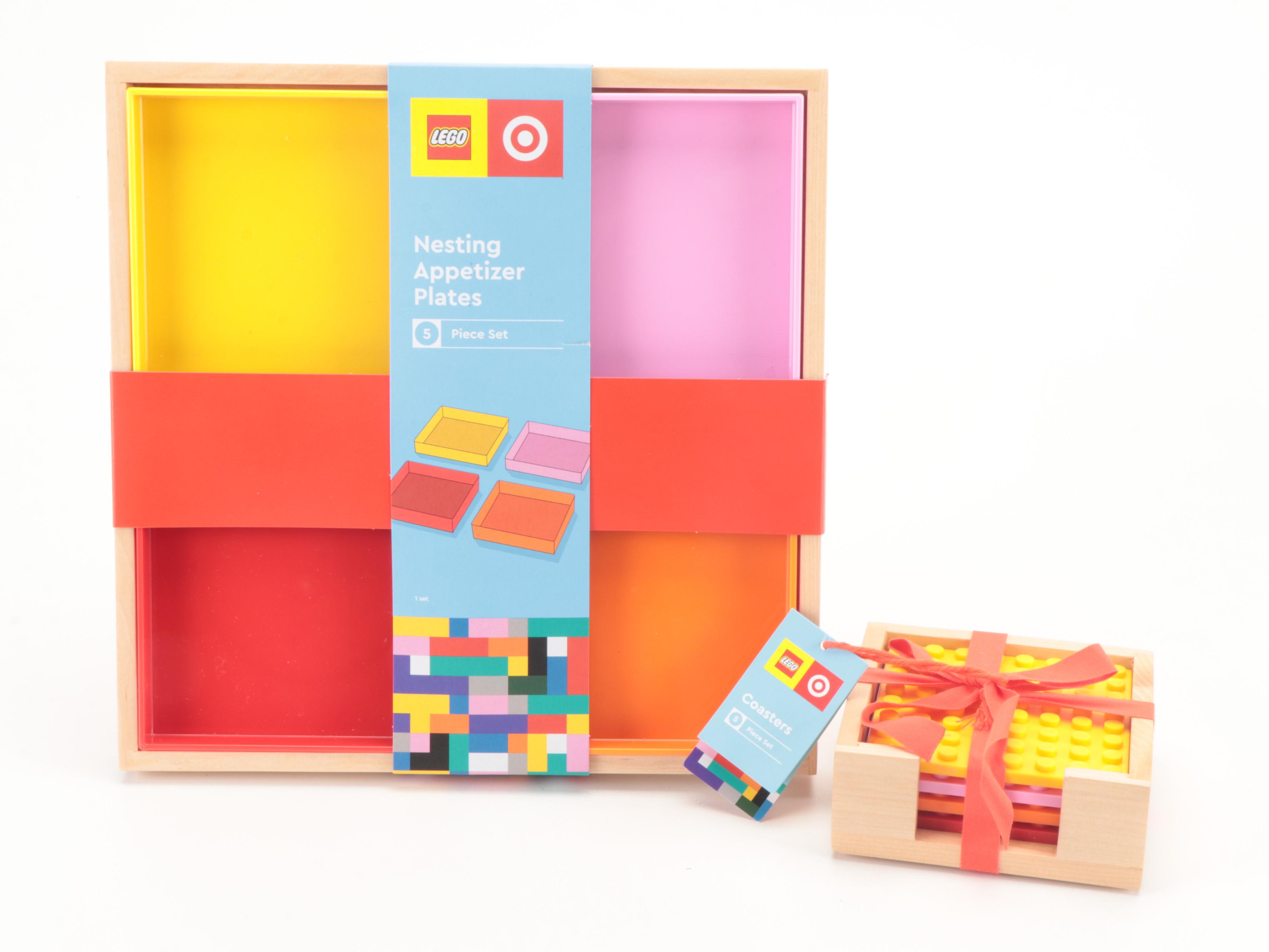 LEGO Throw, Pillow, Appetizer Plates, Coasters, Minifigures and More