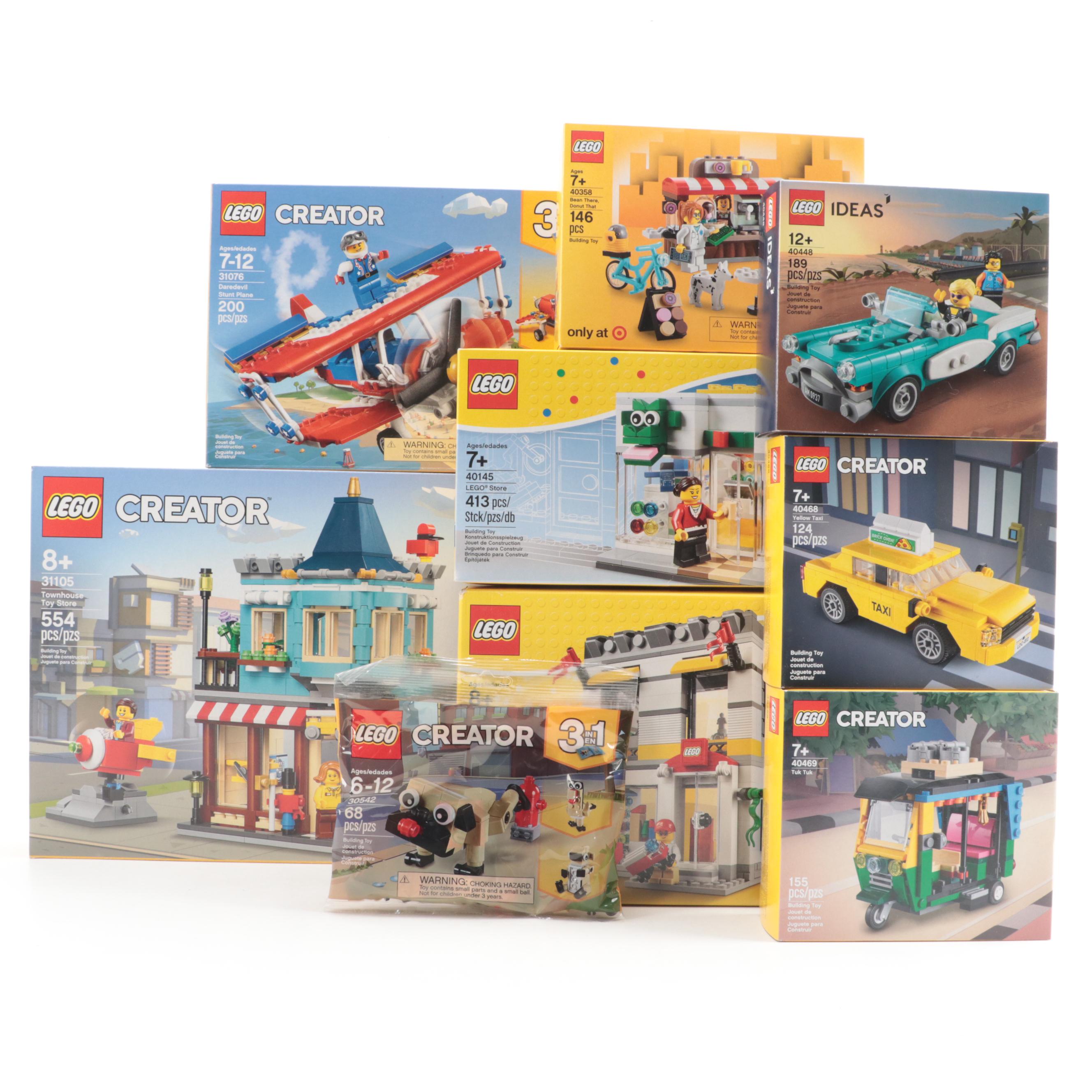 LEGO Creator Toy Construction Sets Including Townhouse Toy Store