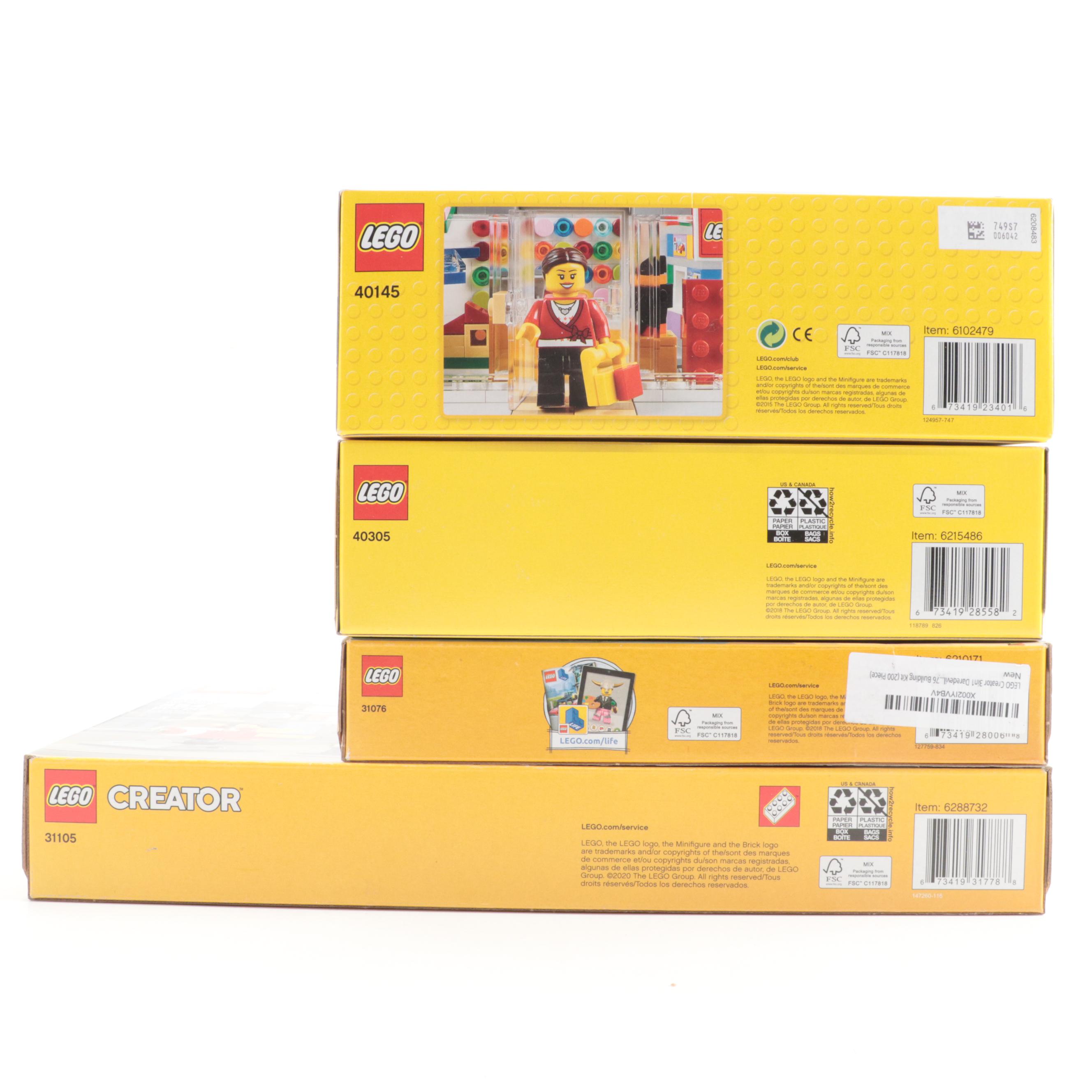 LEGO Creator Toy Construction Sets Including Townhouse Toy Store