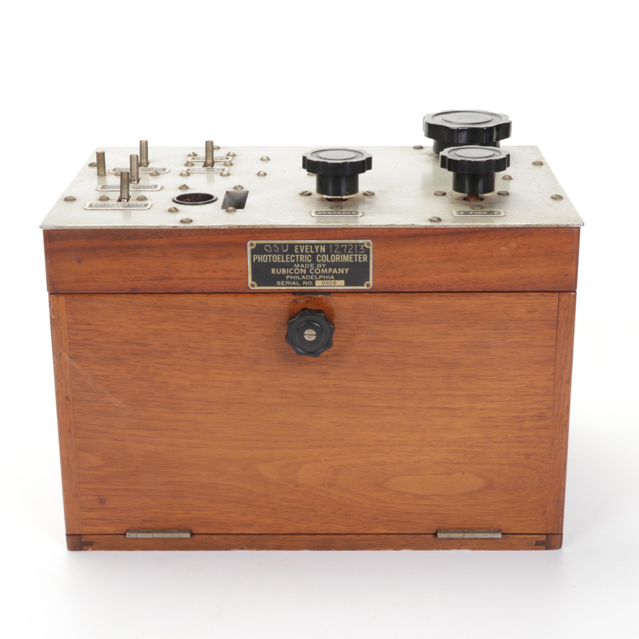 Rubicon Evelyn Photoelectric Colorimeter, Leeds & Northrup Resistance Ohmmeter