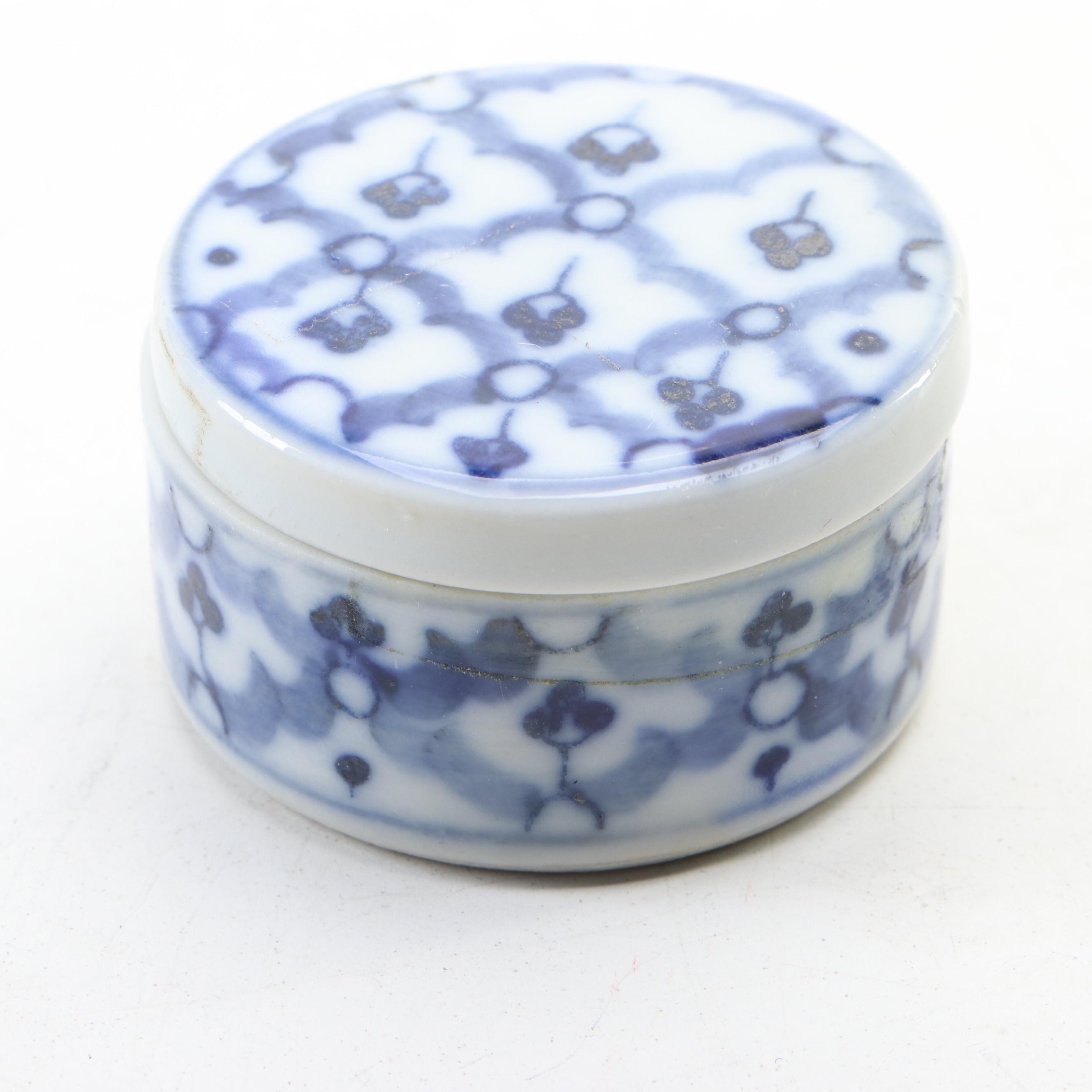 Chinese Blue and White Porcelain Boxes