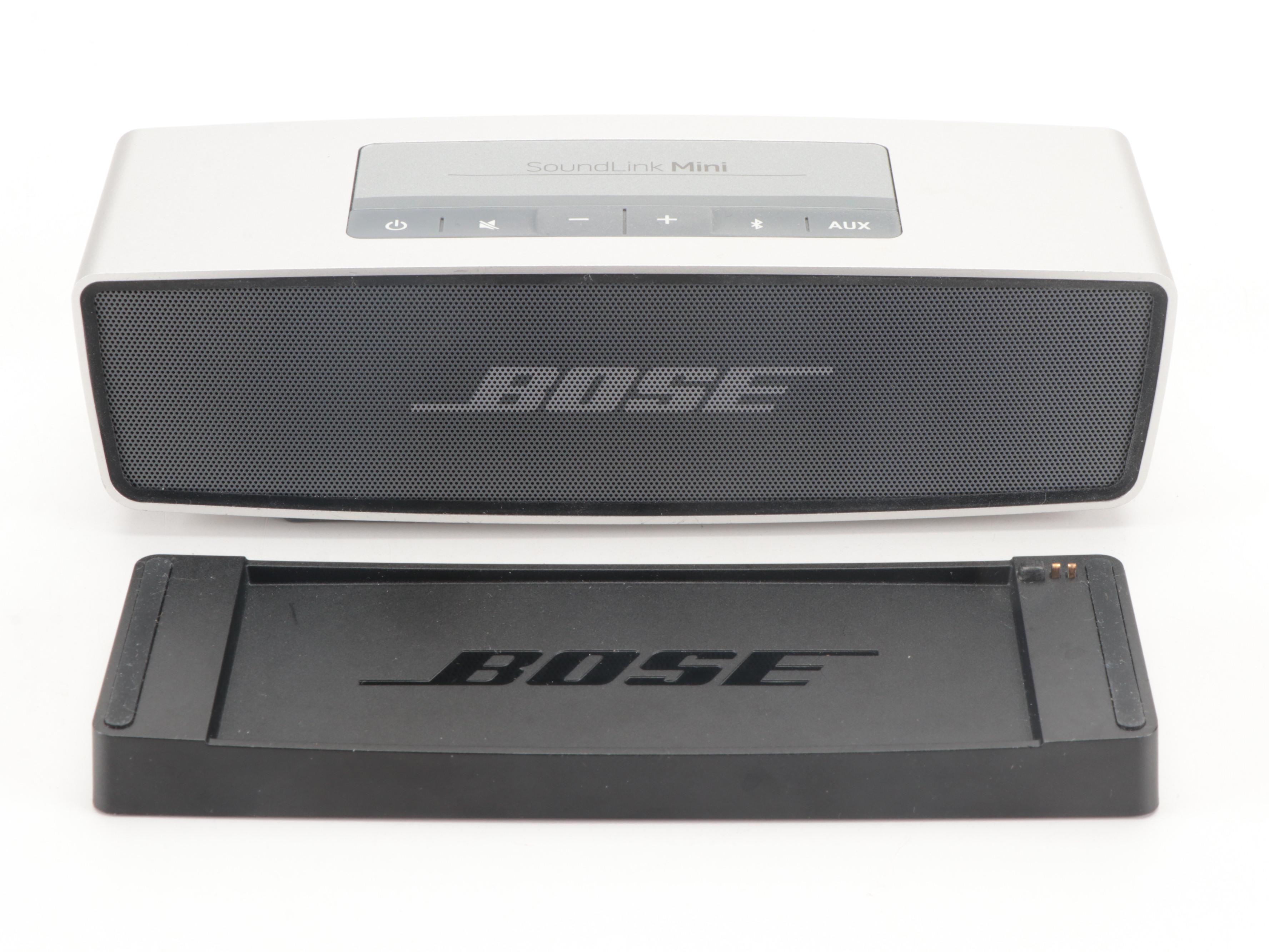 Bose SoundLink Mini Speaker with Charging Cradle and Apple TV Remote