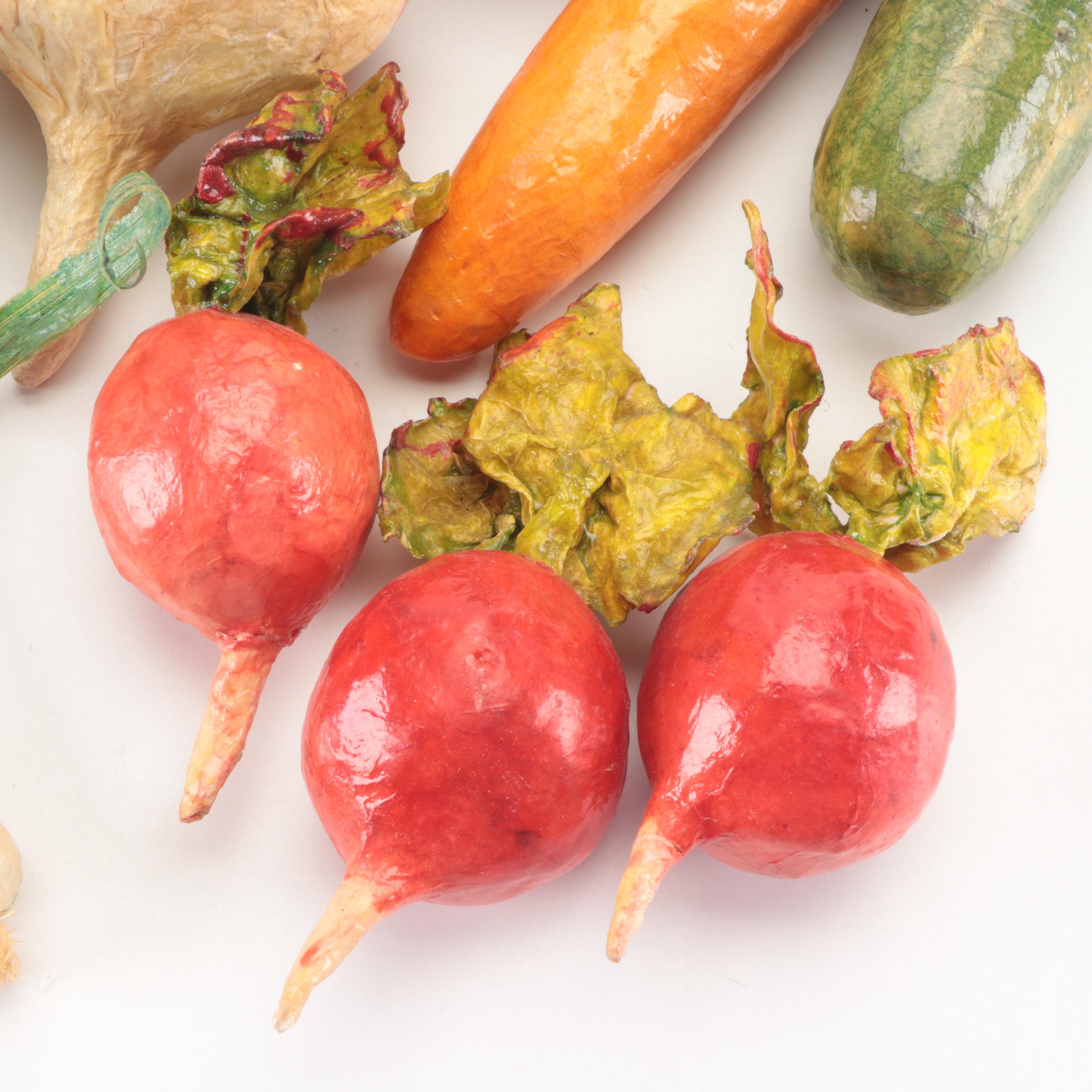 Papier-Mâché Vegetables