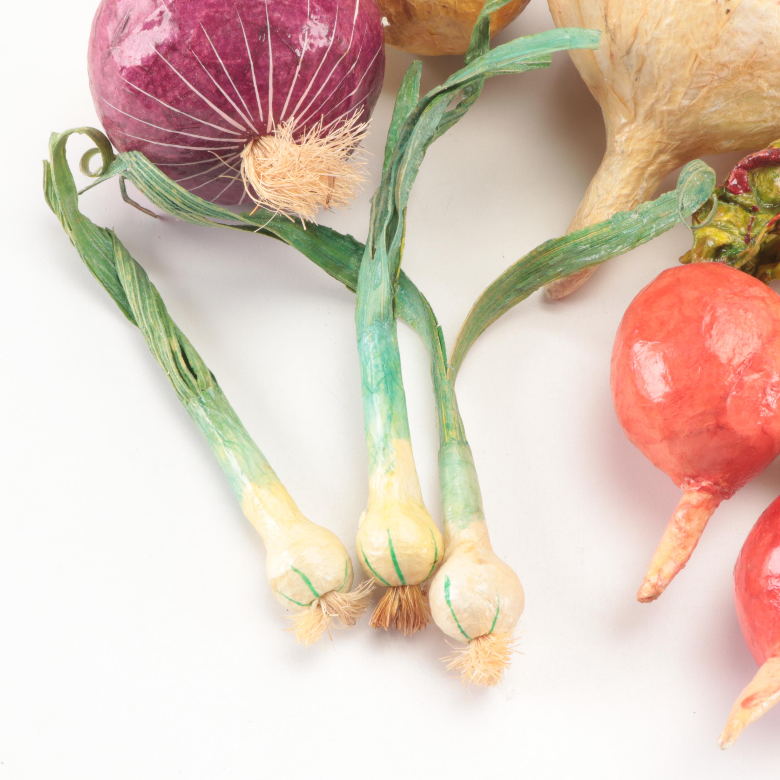 Papier-Mâché Vegetables