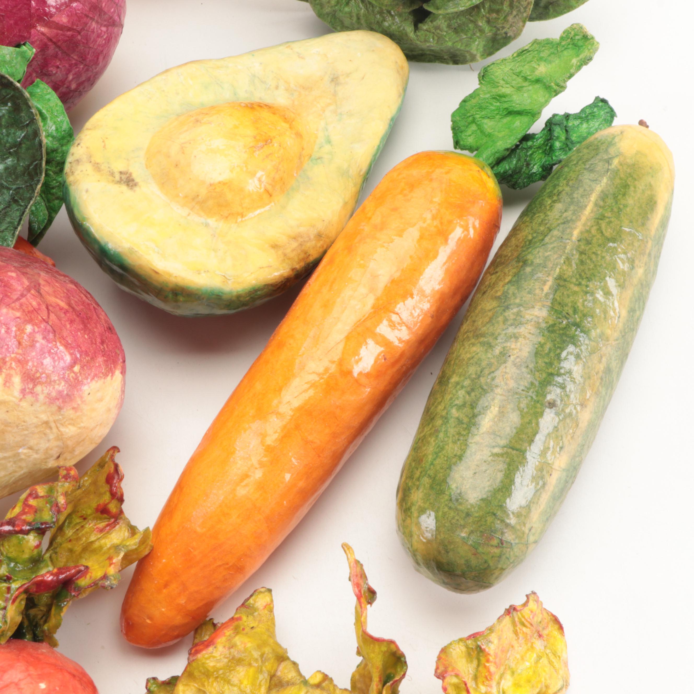 Papier-Mâché Vegetables