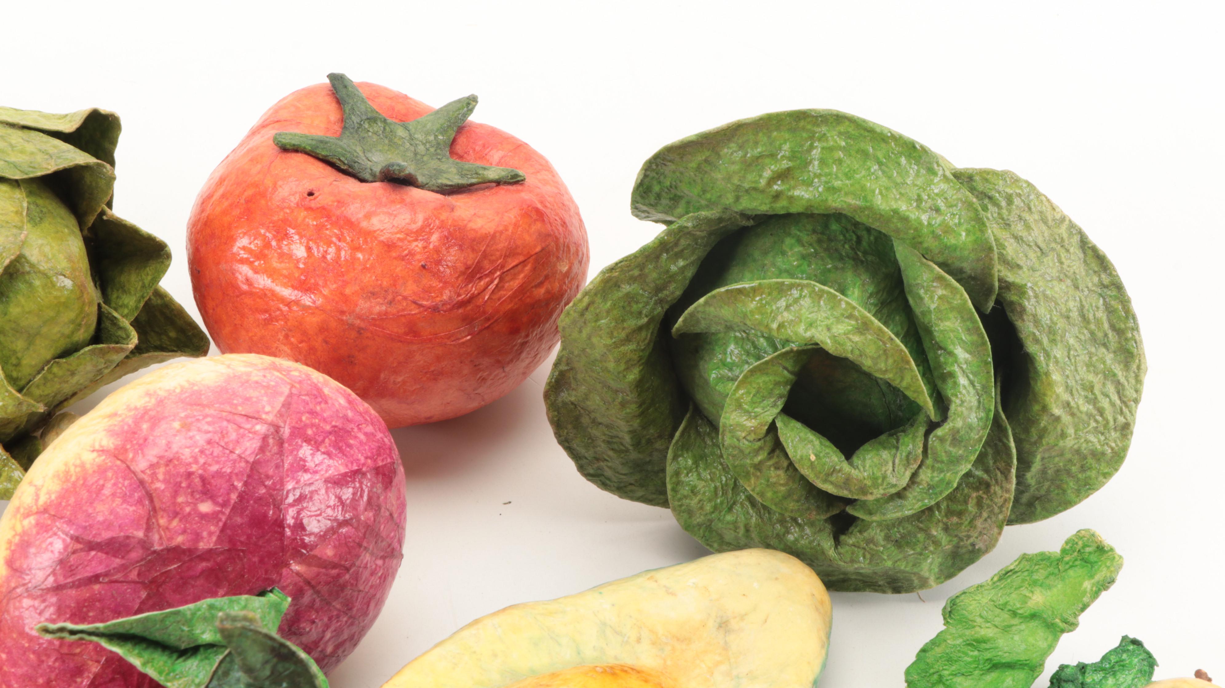 Papier-Mâché Vegetables