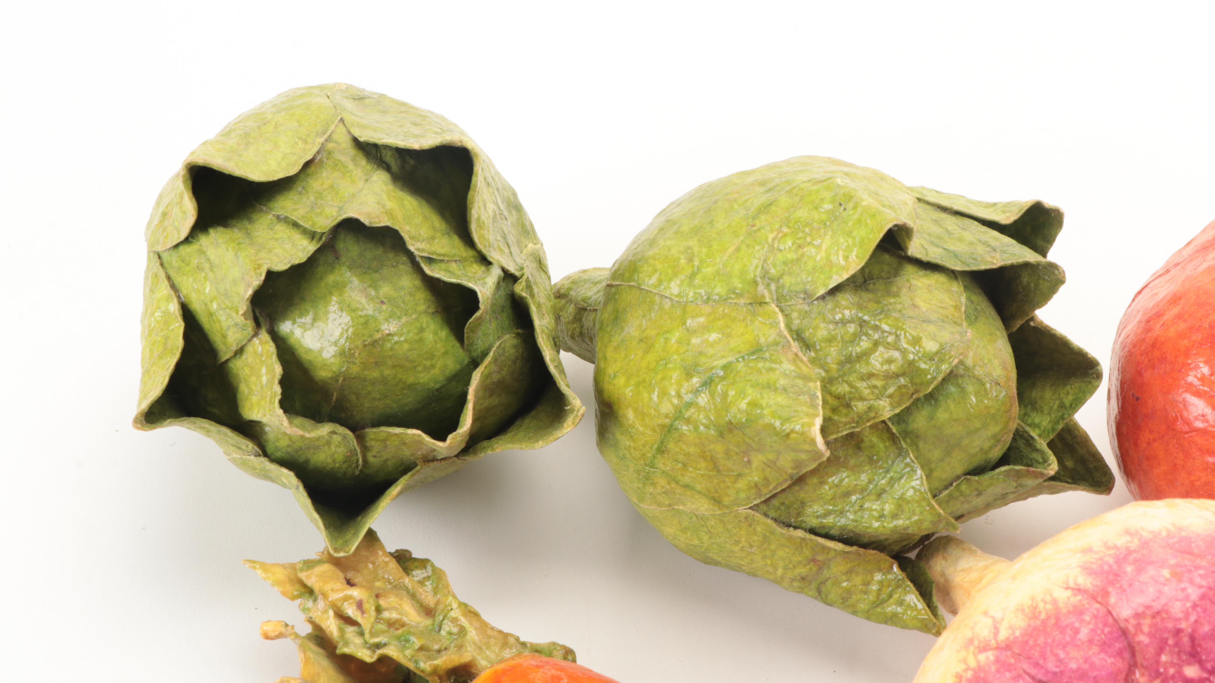 Papier-Mâché Vegetables