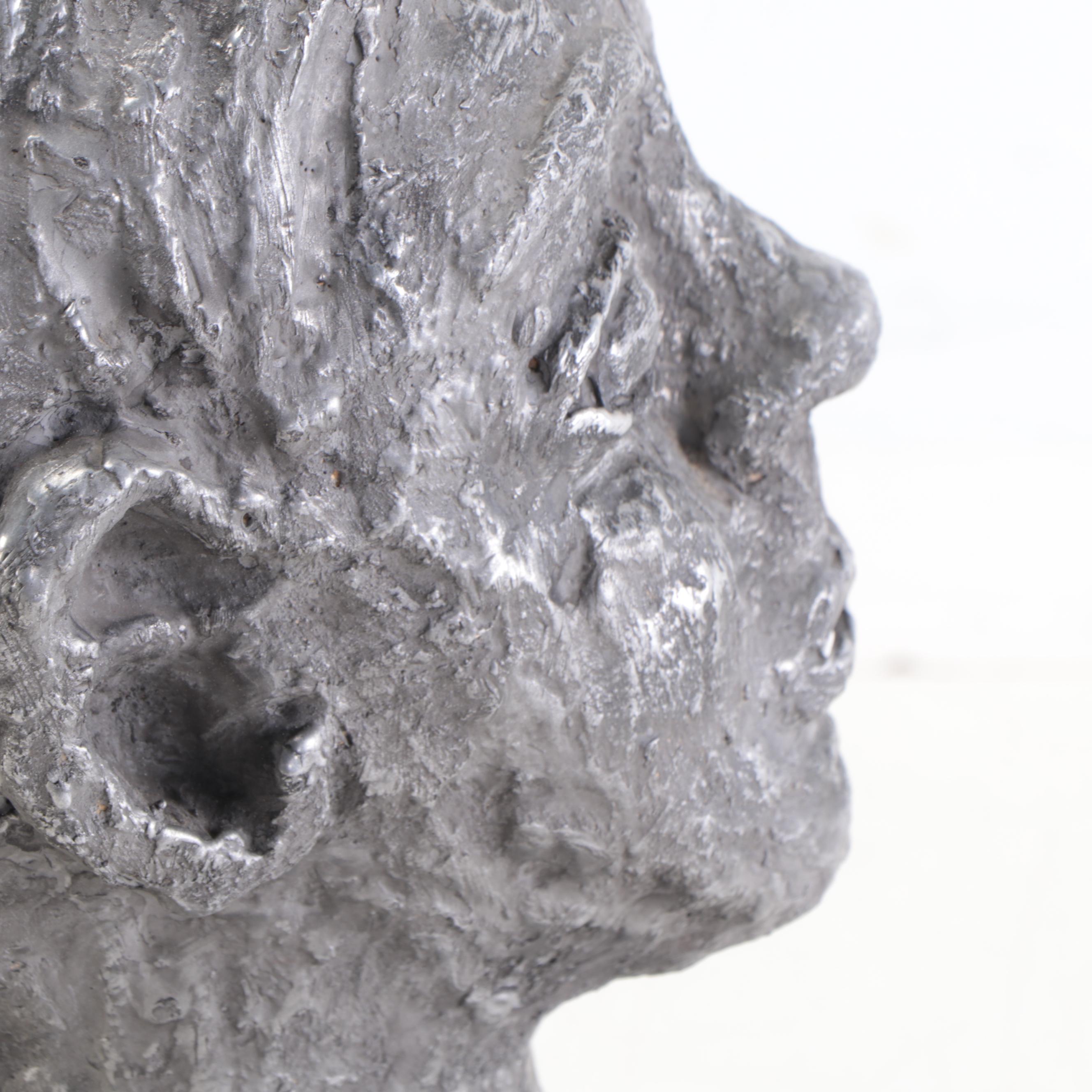 Plaster Sculpture of Boy's Head