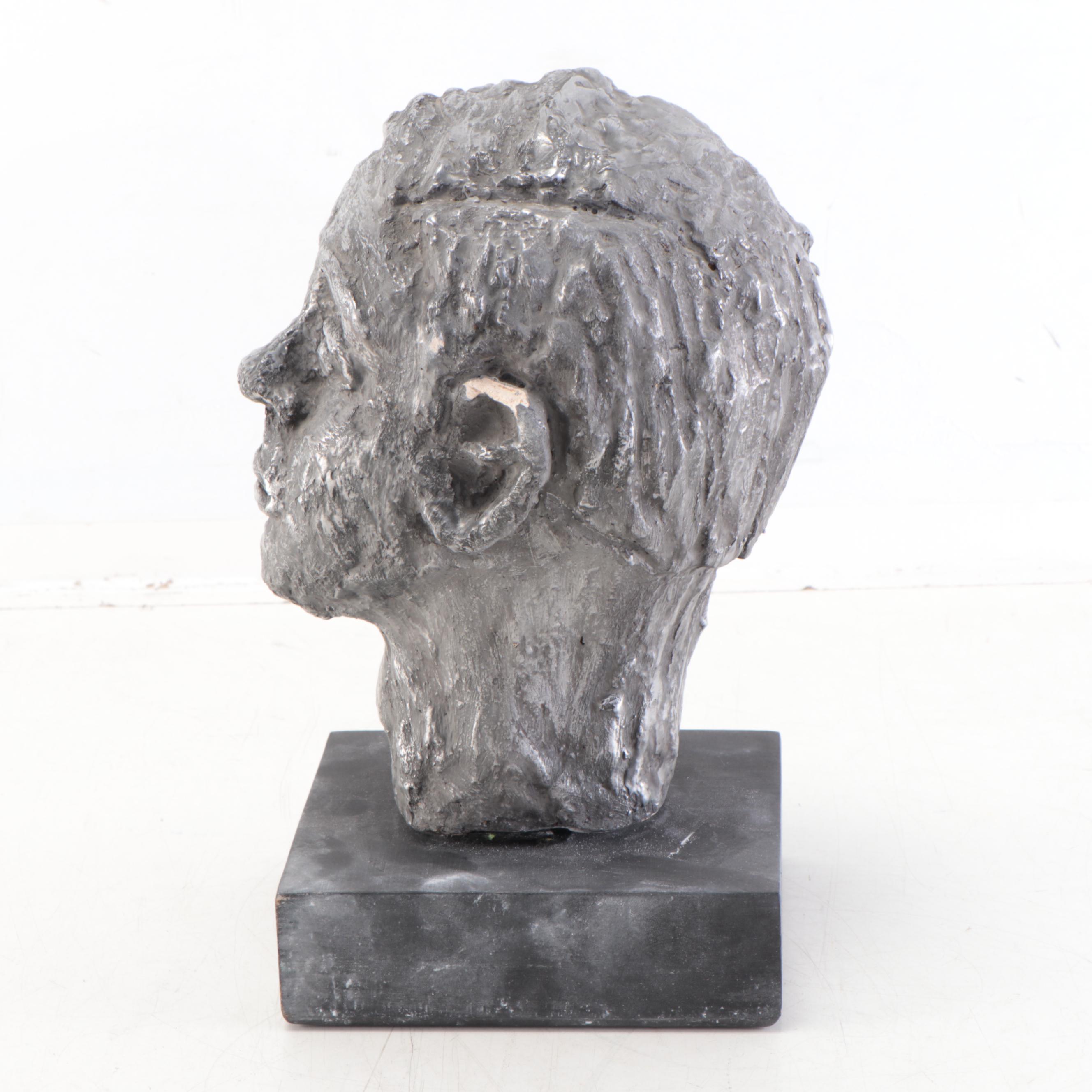 Plaster Sculpture of Boy's Head