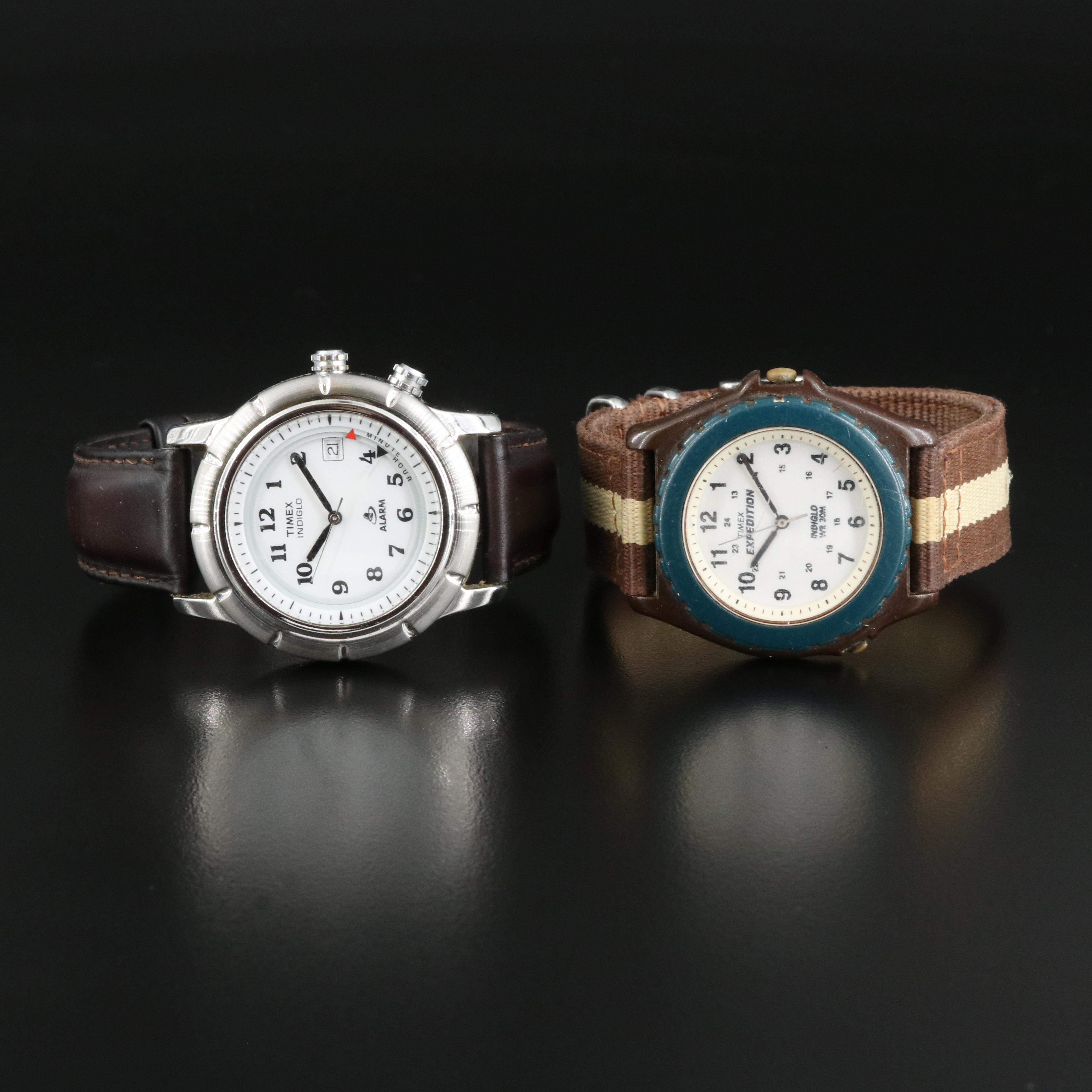 Pair of Timex Indiglo Watches