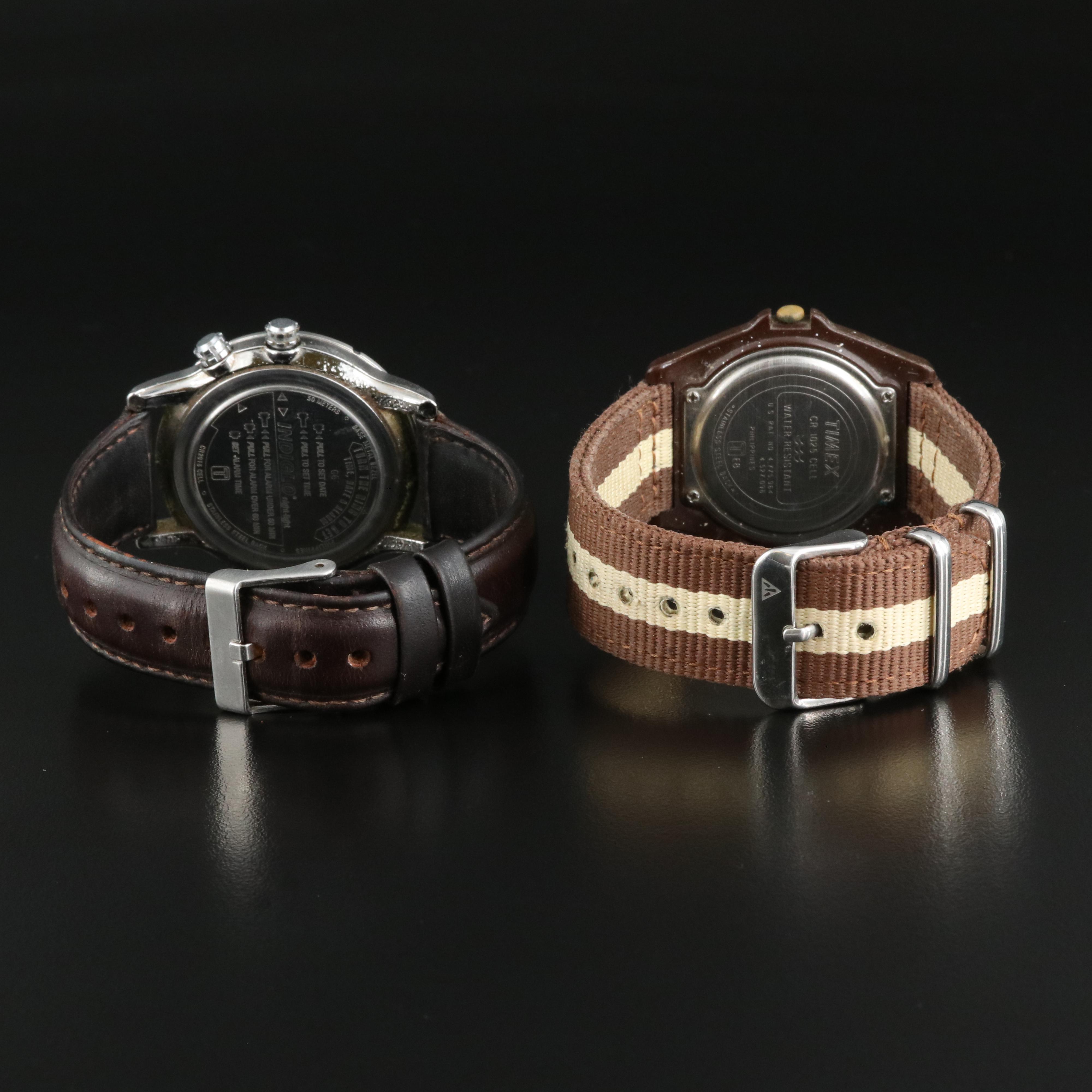 Pair of Timex Indiglo Watches