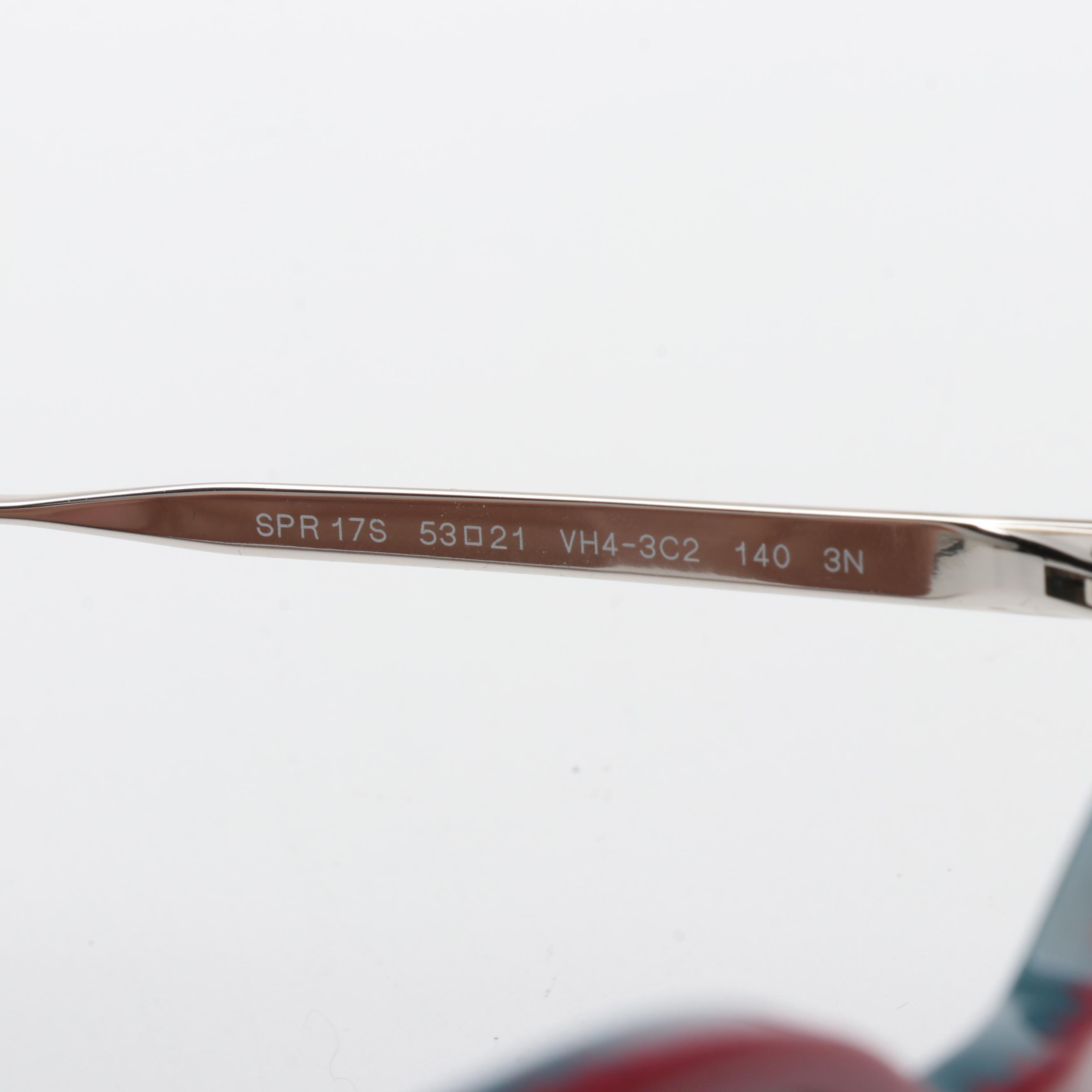 Prada SPR17S Bordeaux and Green Sunglasses with Case