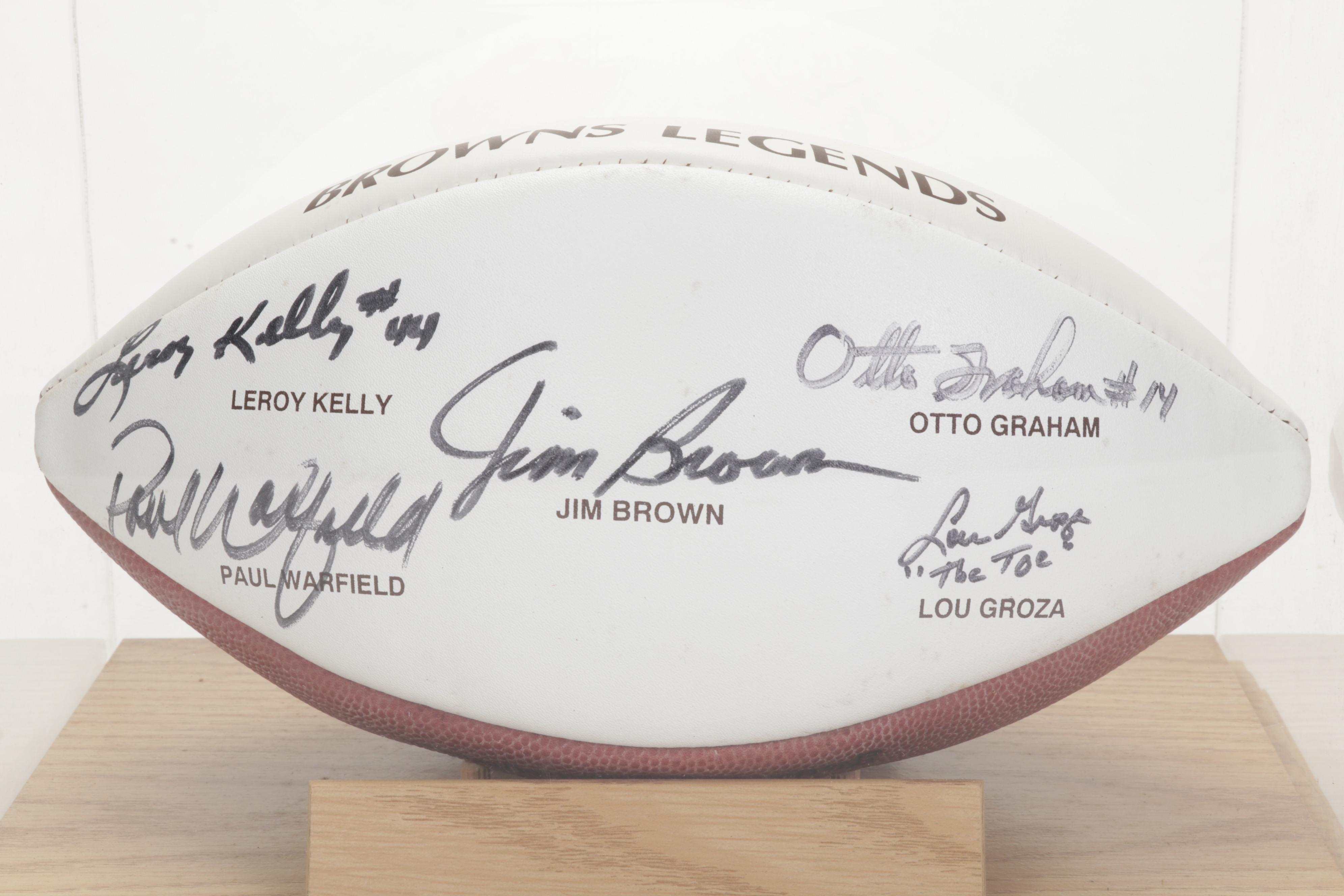 Cleveland "Browns Legends" Football Signed by Jim Brown, Otto Graham and More