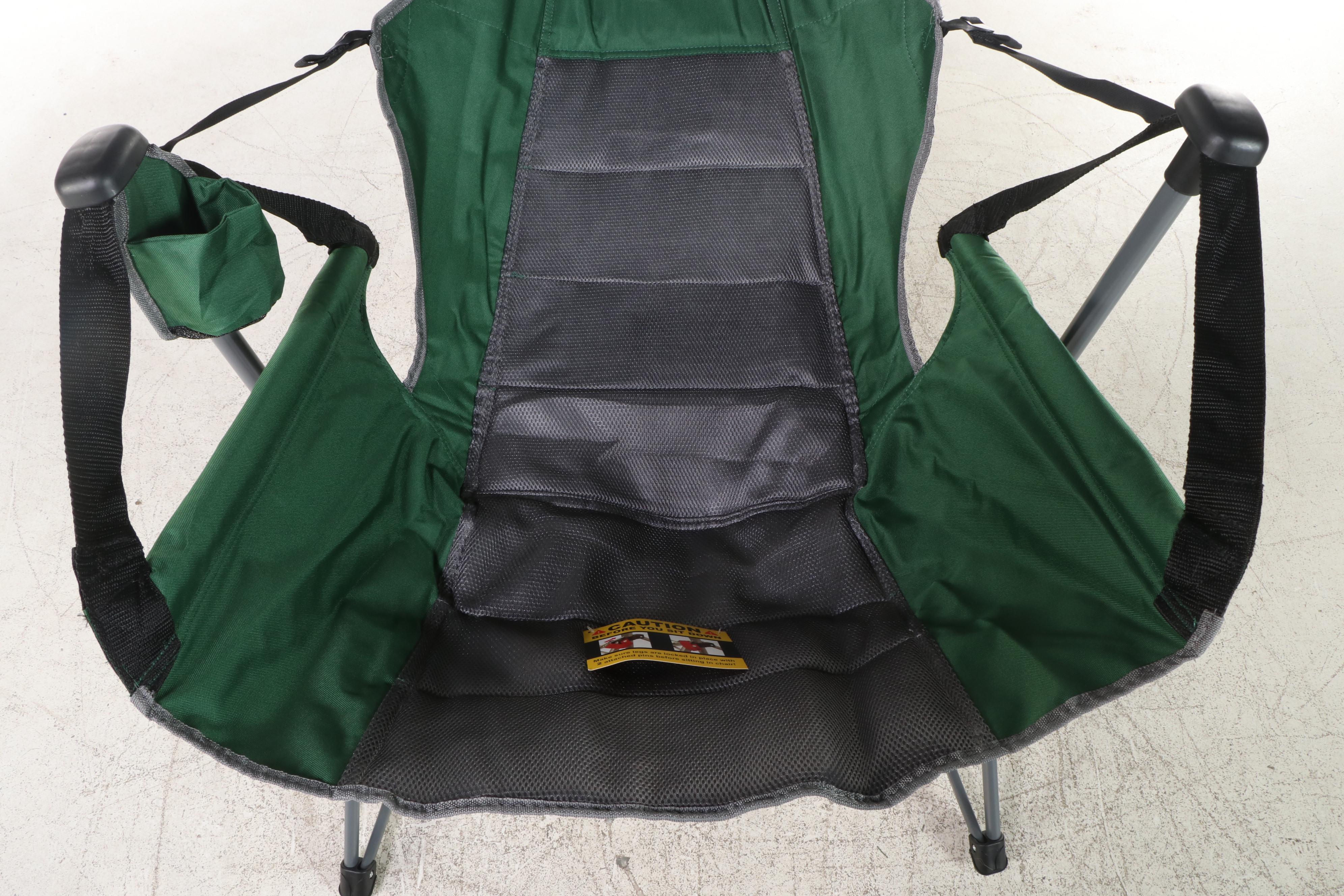 Two Member's Mark Portable Swing Chair Loungers with Carry Bags