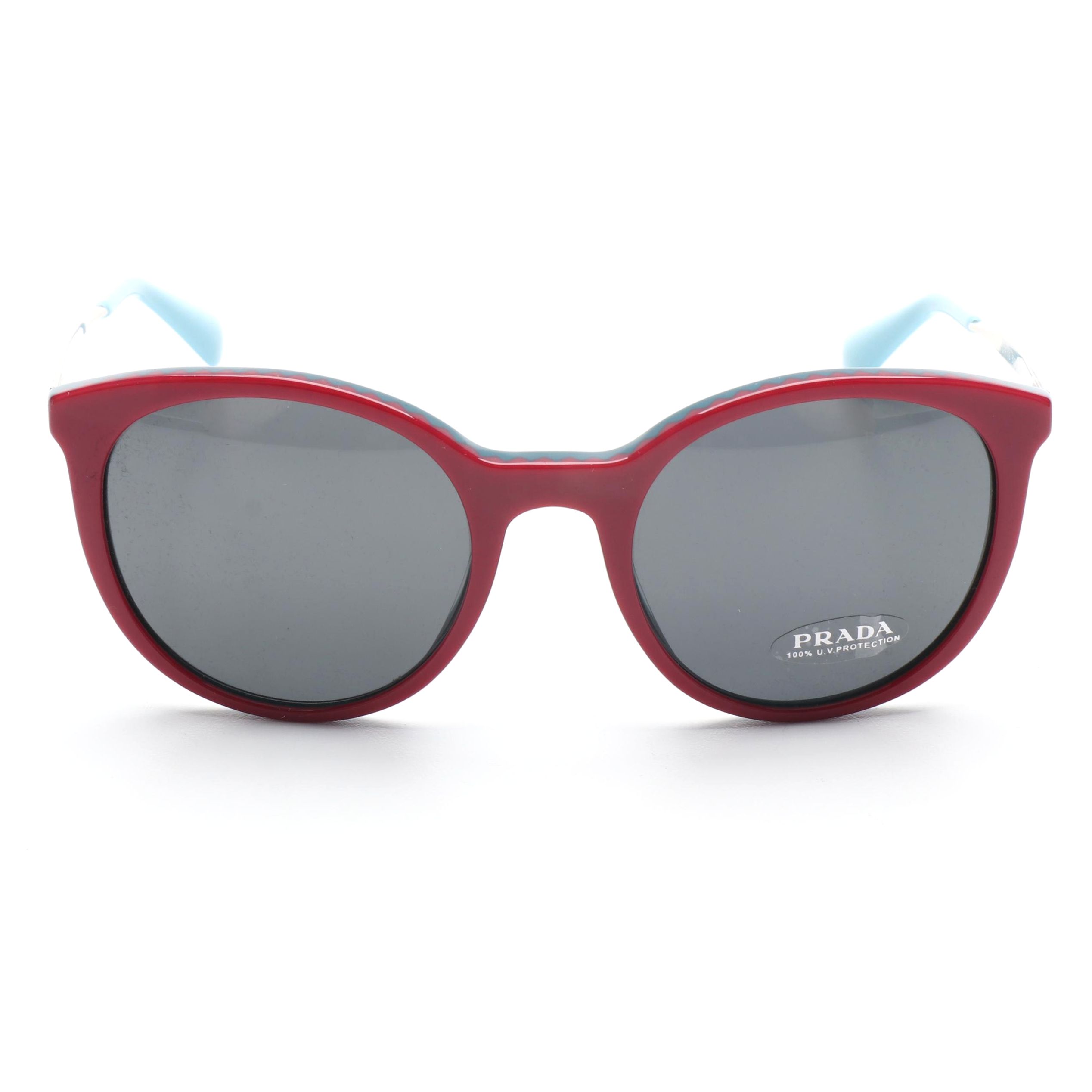 Prada SPR17S Bordeaux and Green Sunglasses with Case