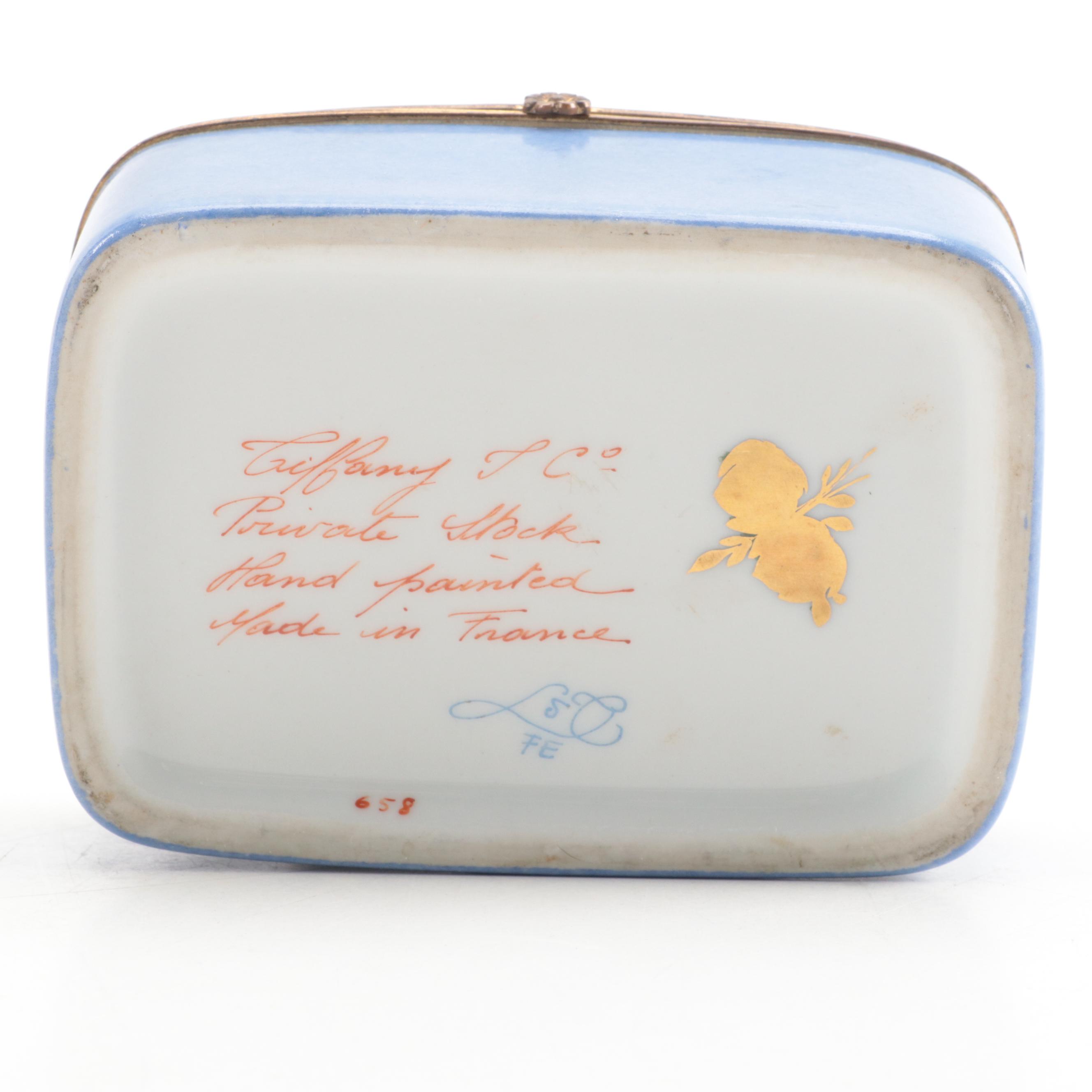 Tiffany & Co. Private Stock Le Tallec Porcelain Box, 1950