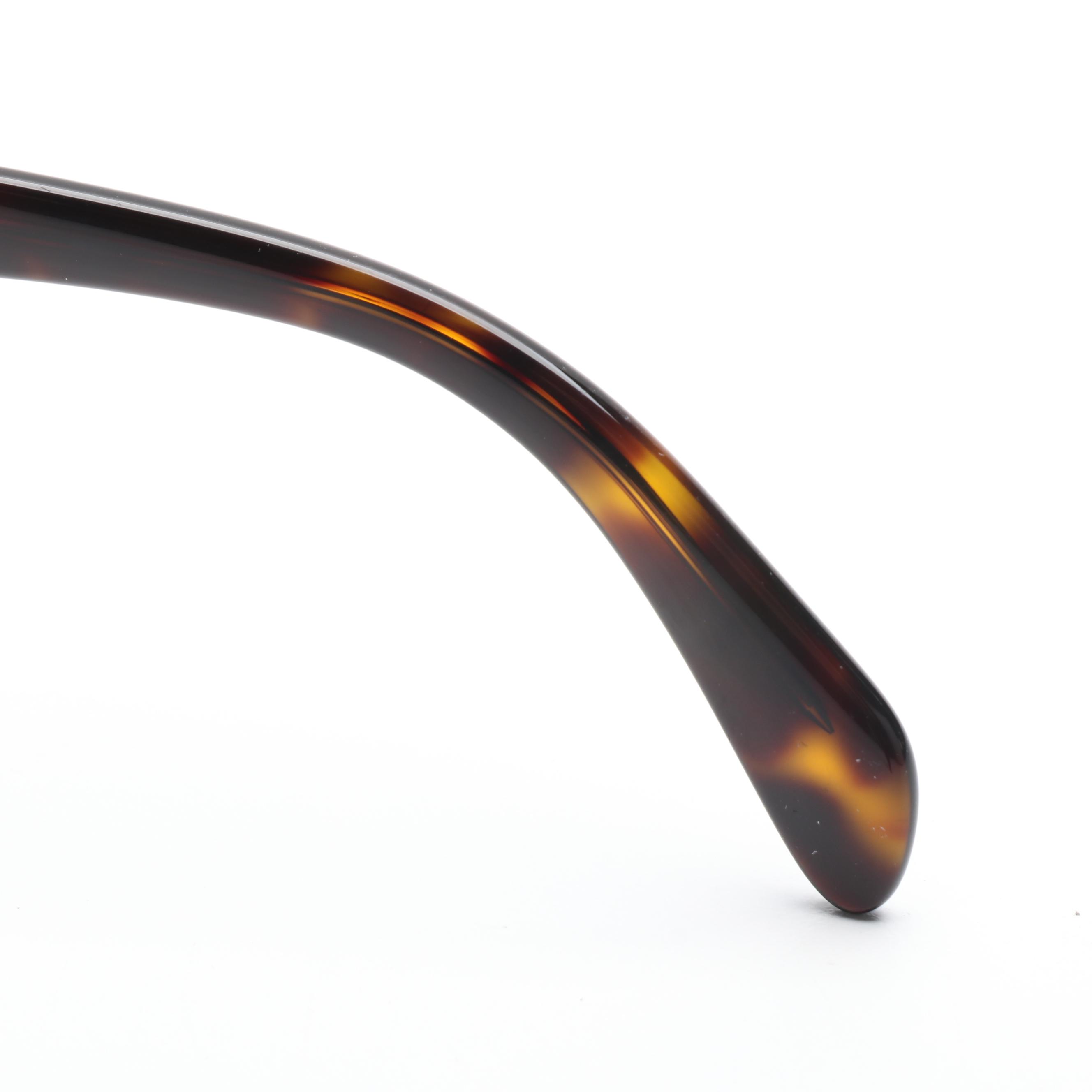 Prada SPR16X Havana Square Sunglasses with Case