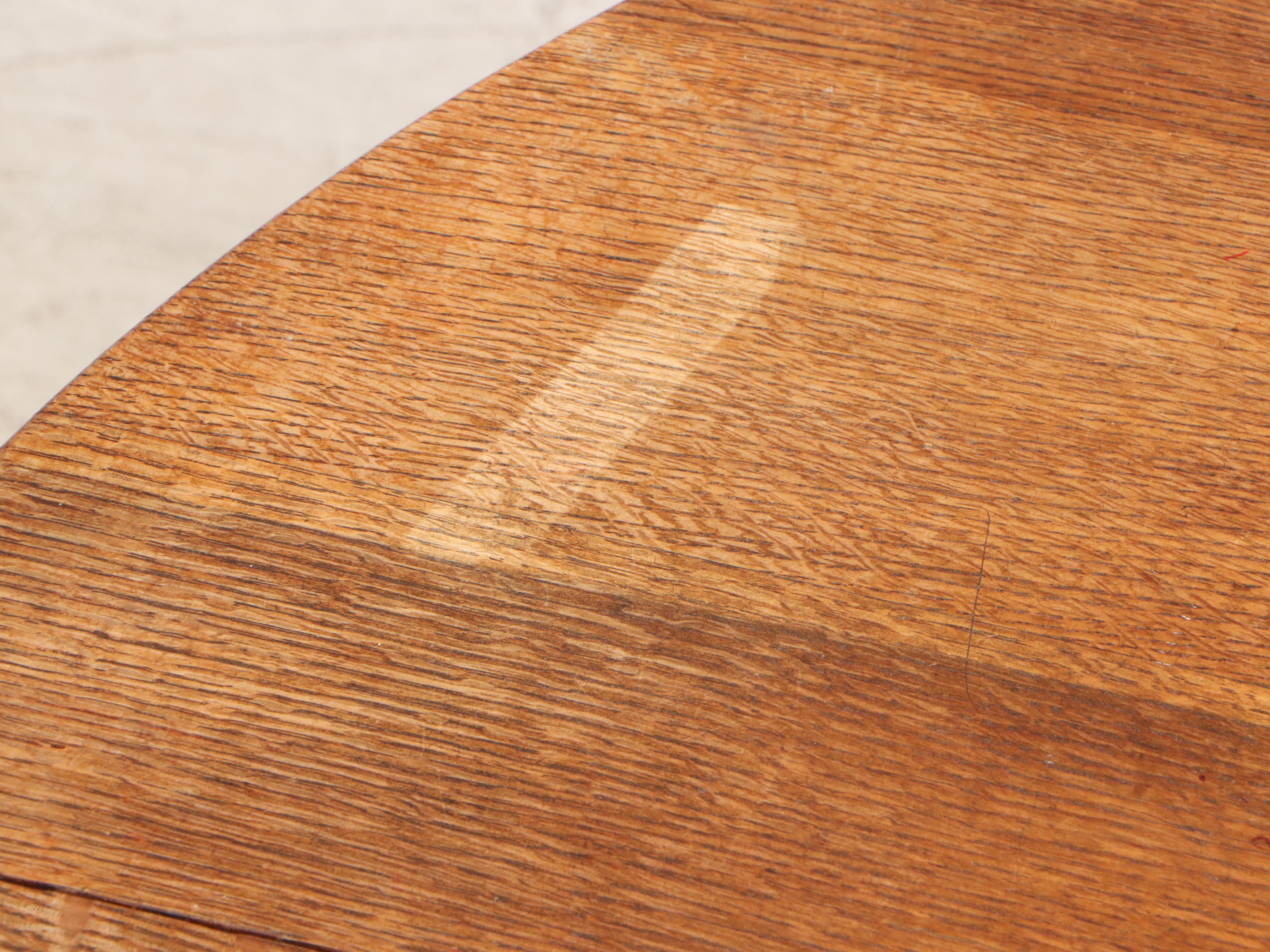 Stickley Bros. "Quaint" Oak Dining Table w/ Three L. & J.G. Stickley Side Chairs