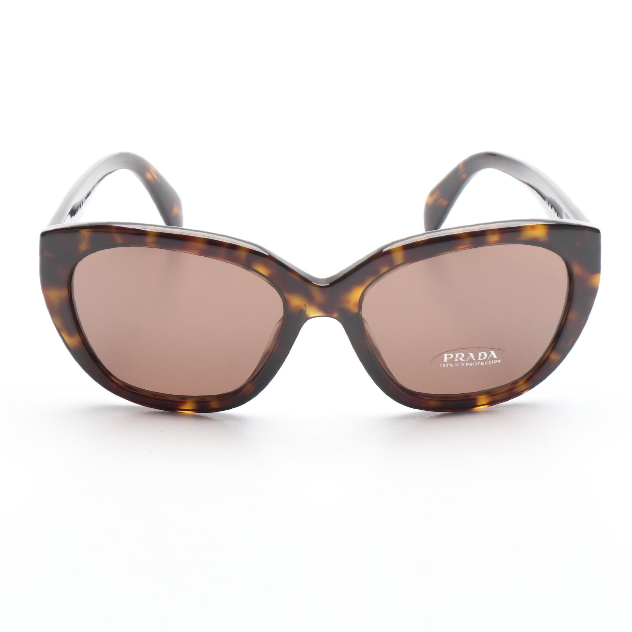Prada SPR16X Havana Square Sunglasses with Case