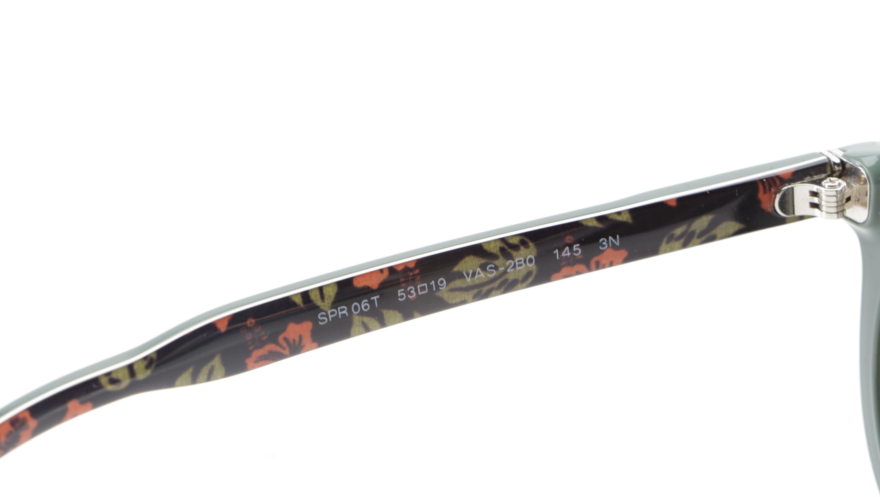 Prada SPR 06T Round Sunglasses in Solid Acetate with Case and Box