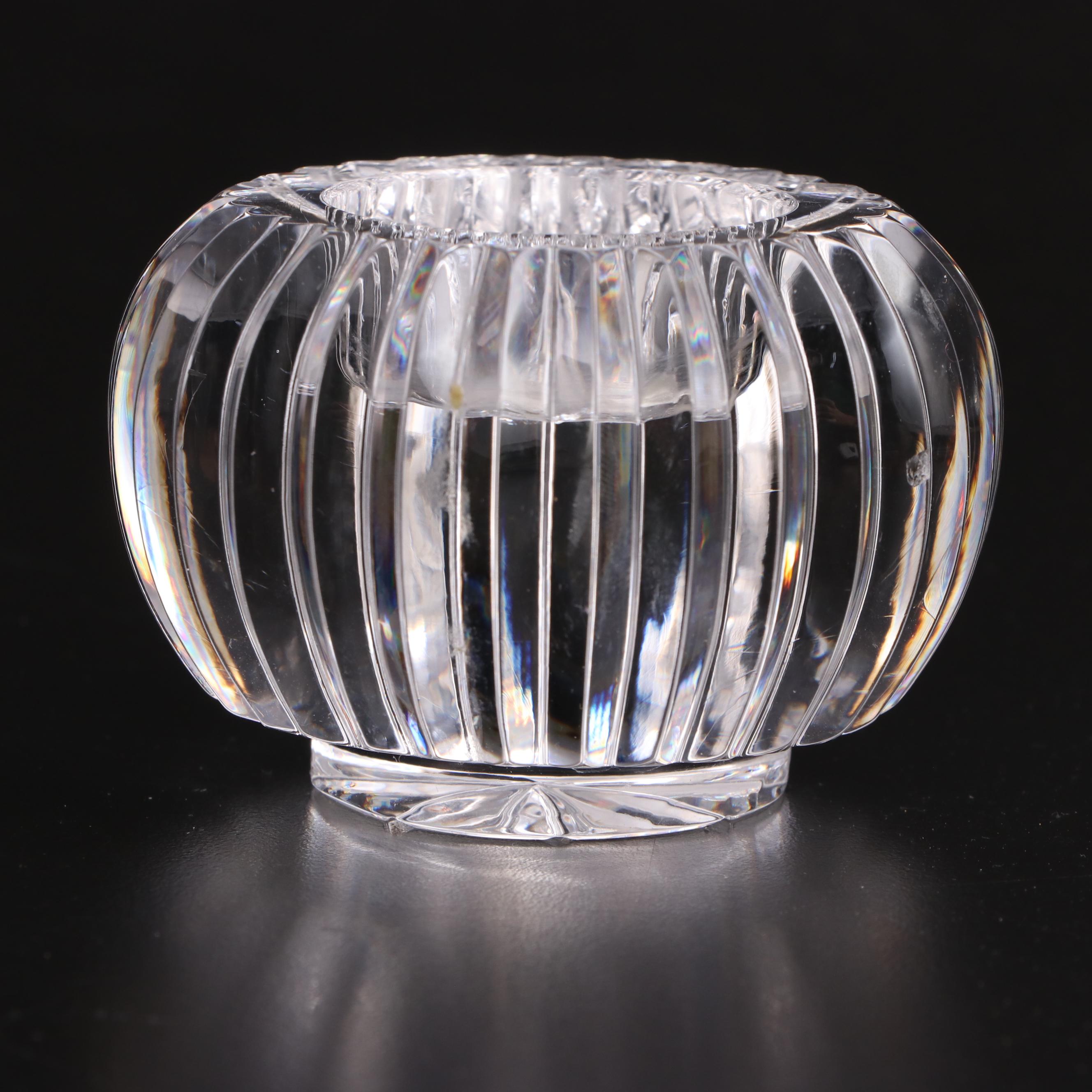 Waterford Crystal "Bethany" Pillar Candle Holder with Other Waterford Tableware
