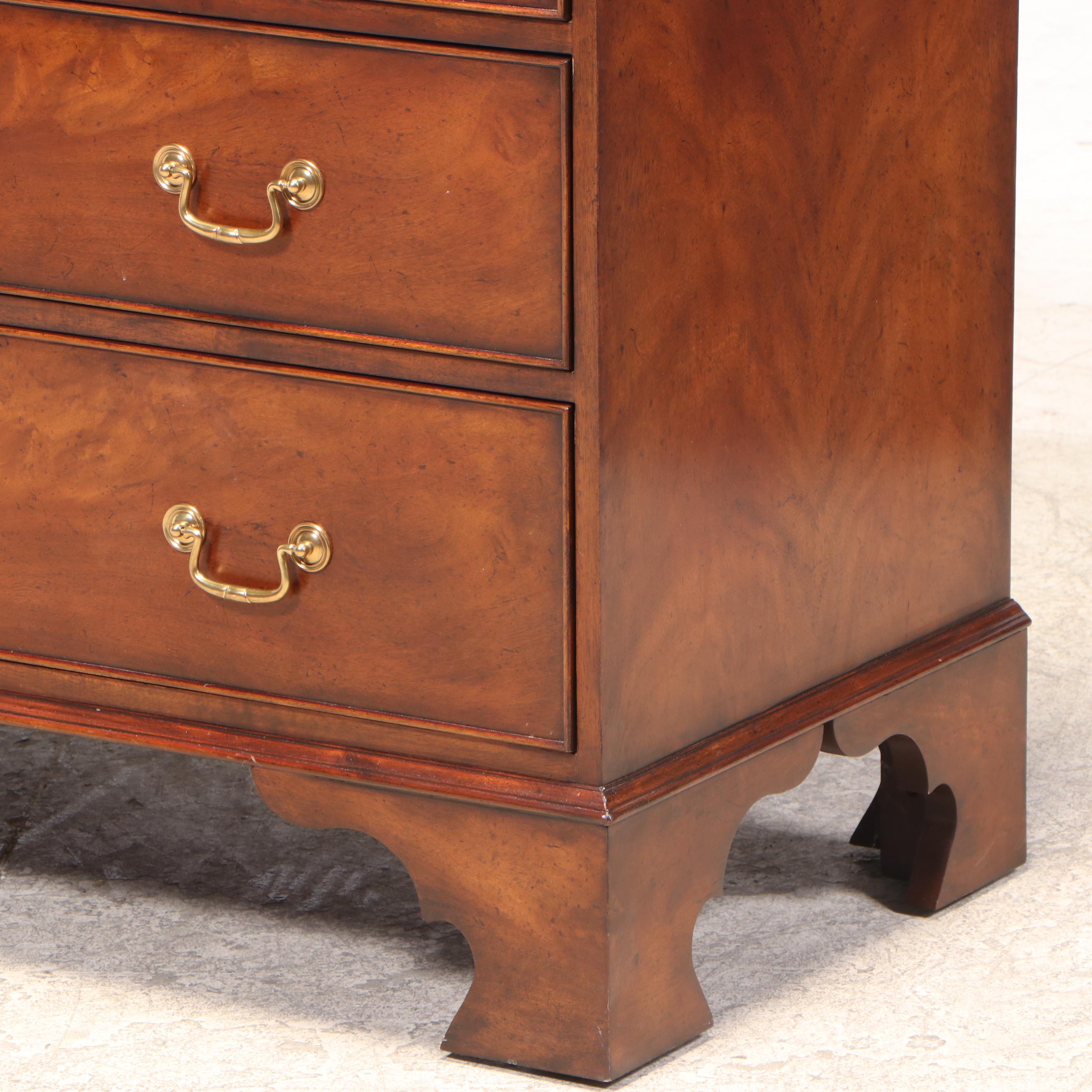 Modern History George III Style Mahogany Five-Drawer Chest