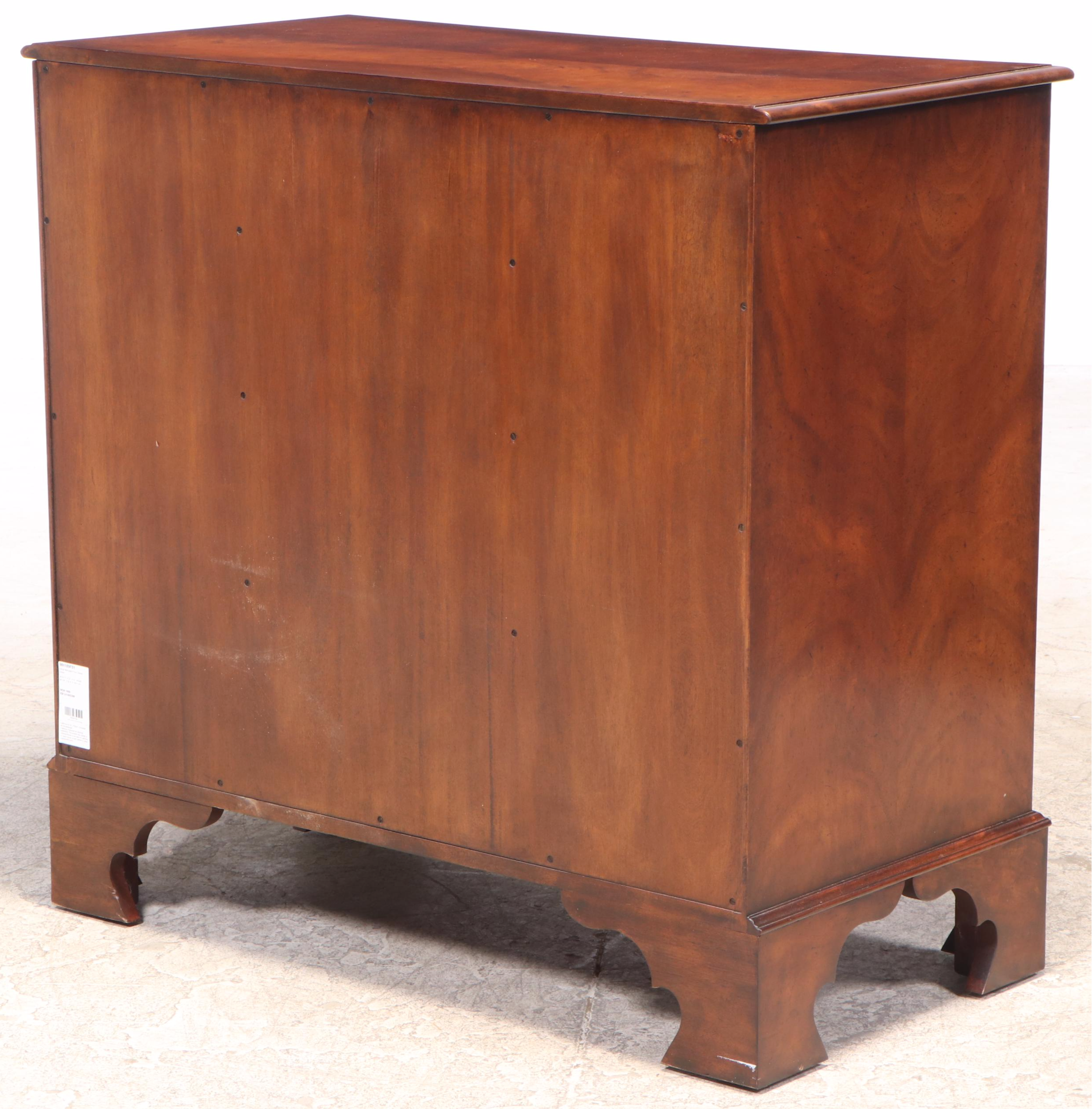 Modern History George III Style Mahogany Five-Drawer Chest