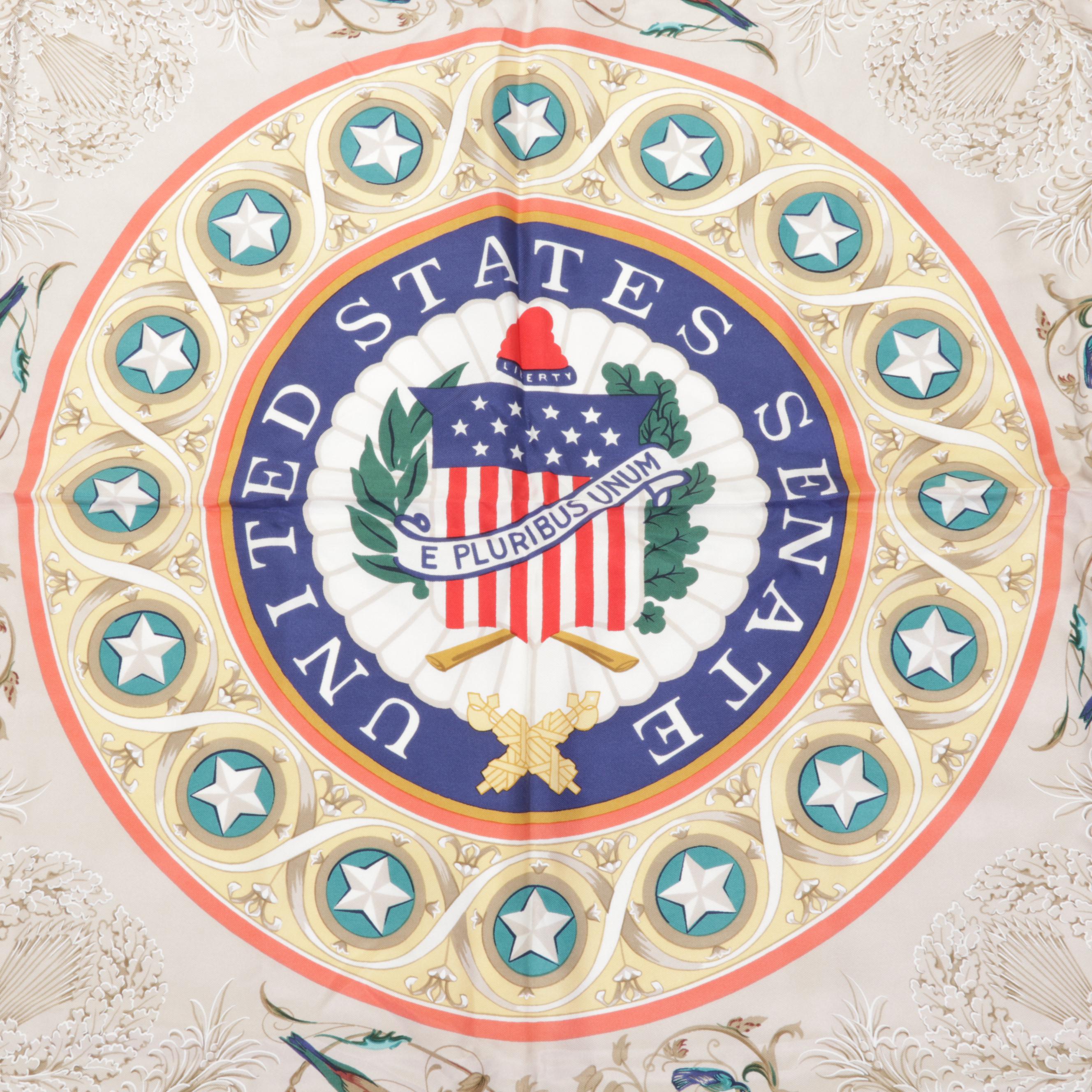 Tiffany & Co. Bicentennial Silk Scarf with Box