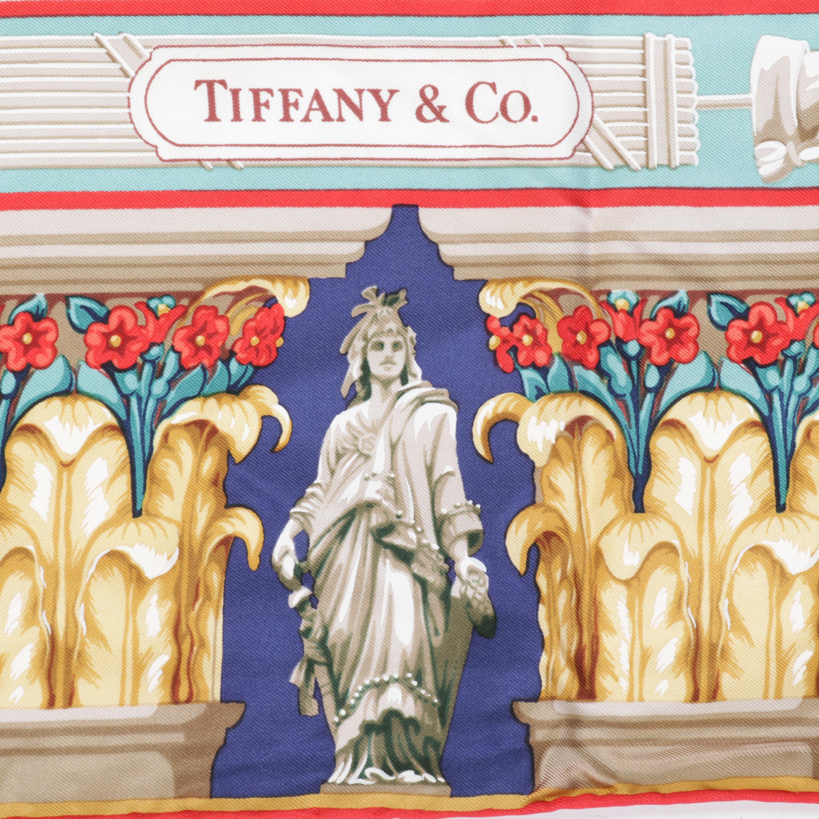 Tiffany & Co. Bicentennial Silk Scarf with Box