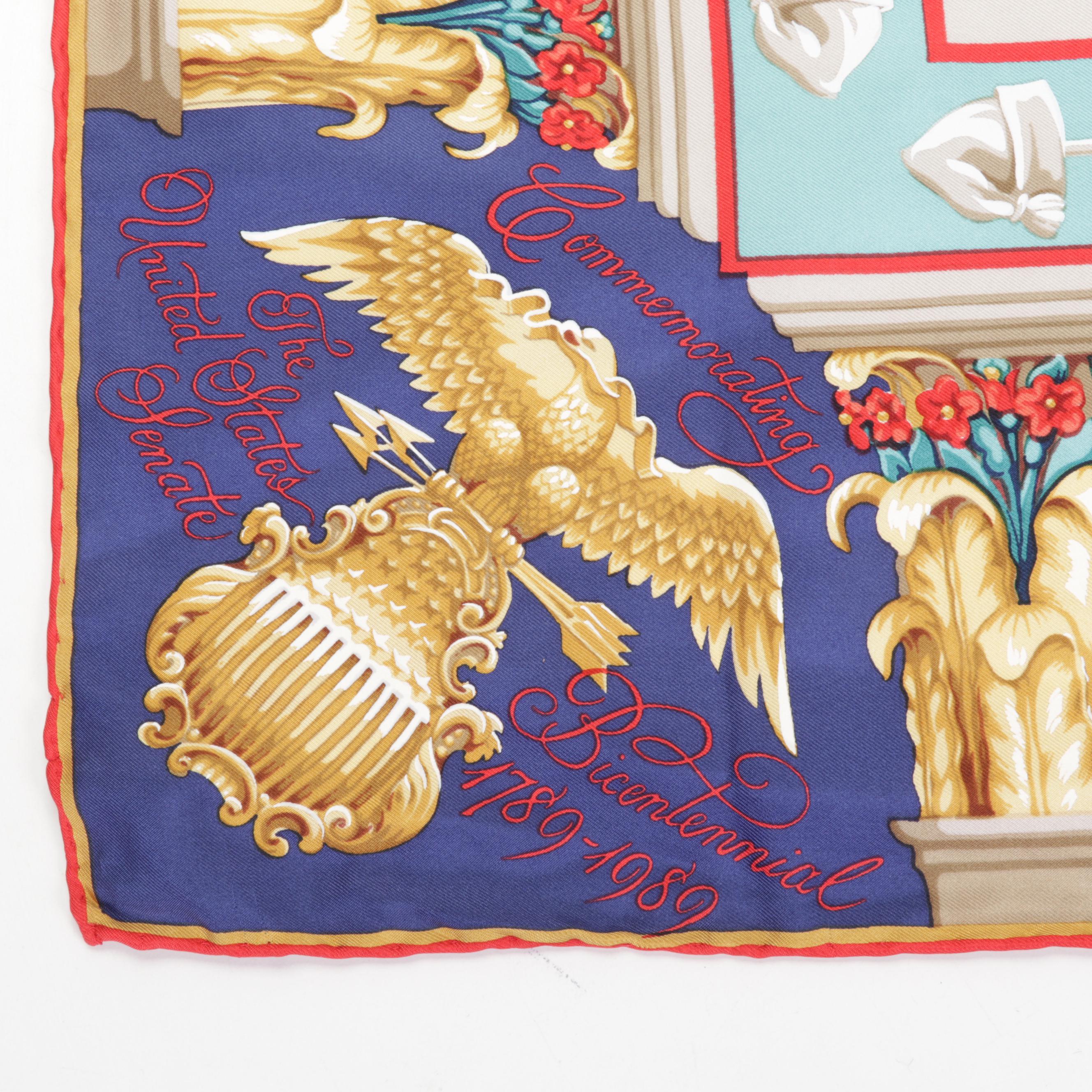 Tiffany & Co. Bicentennial Silk Scarf with Box