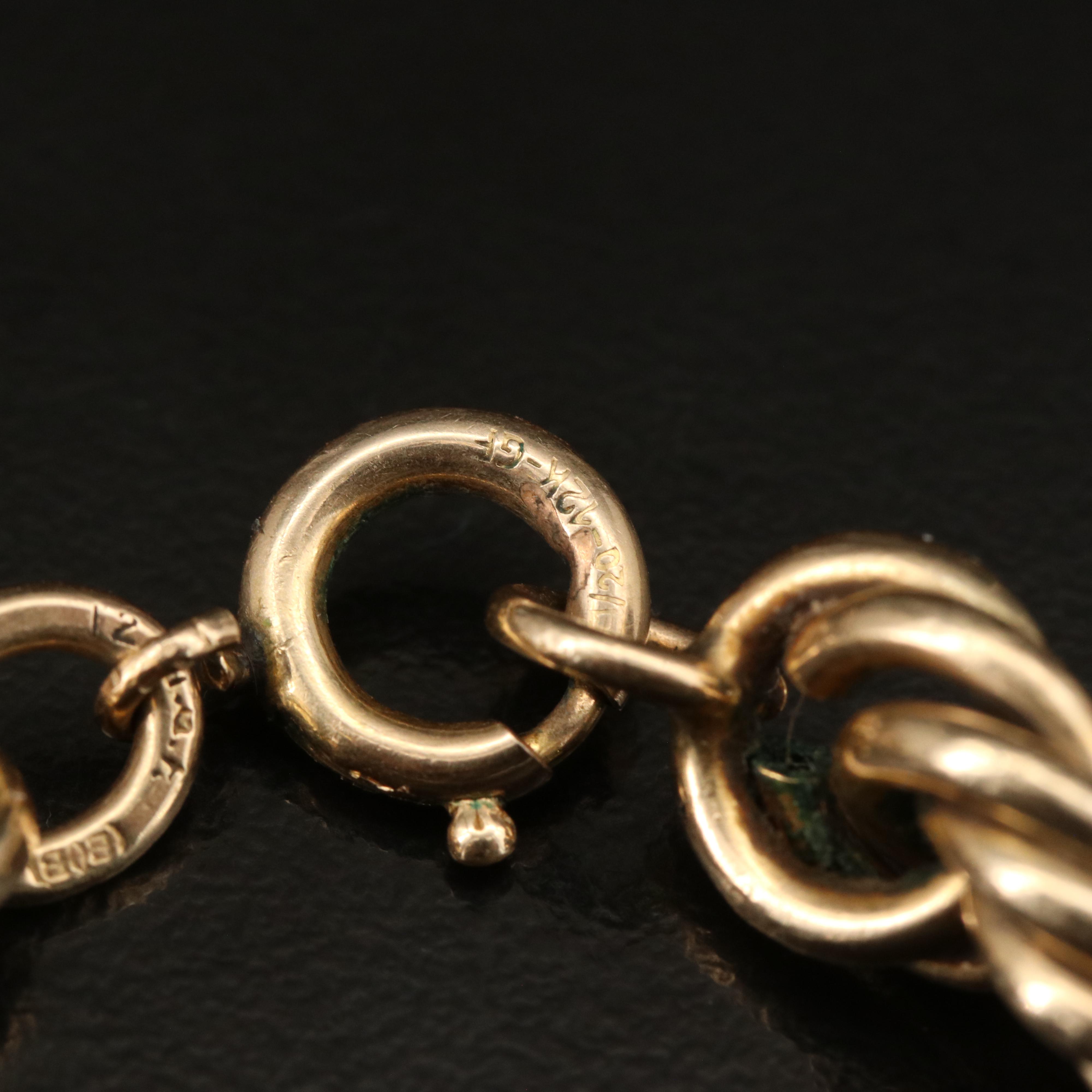Gold-Filled Rope Chain Necklace