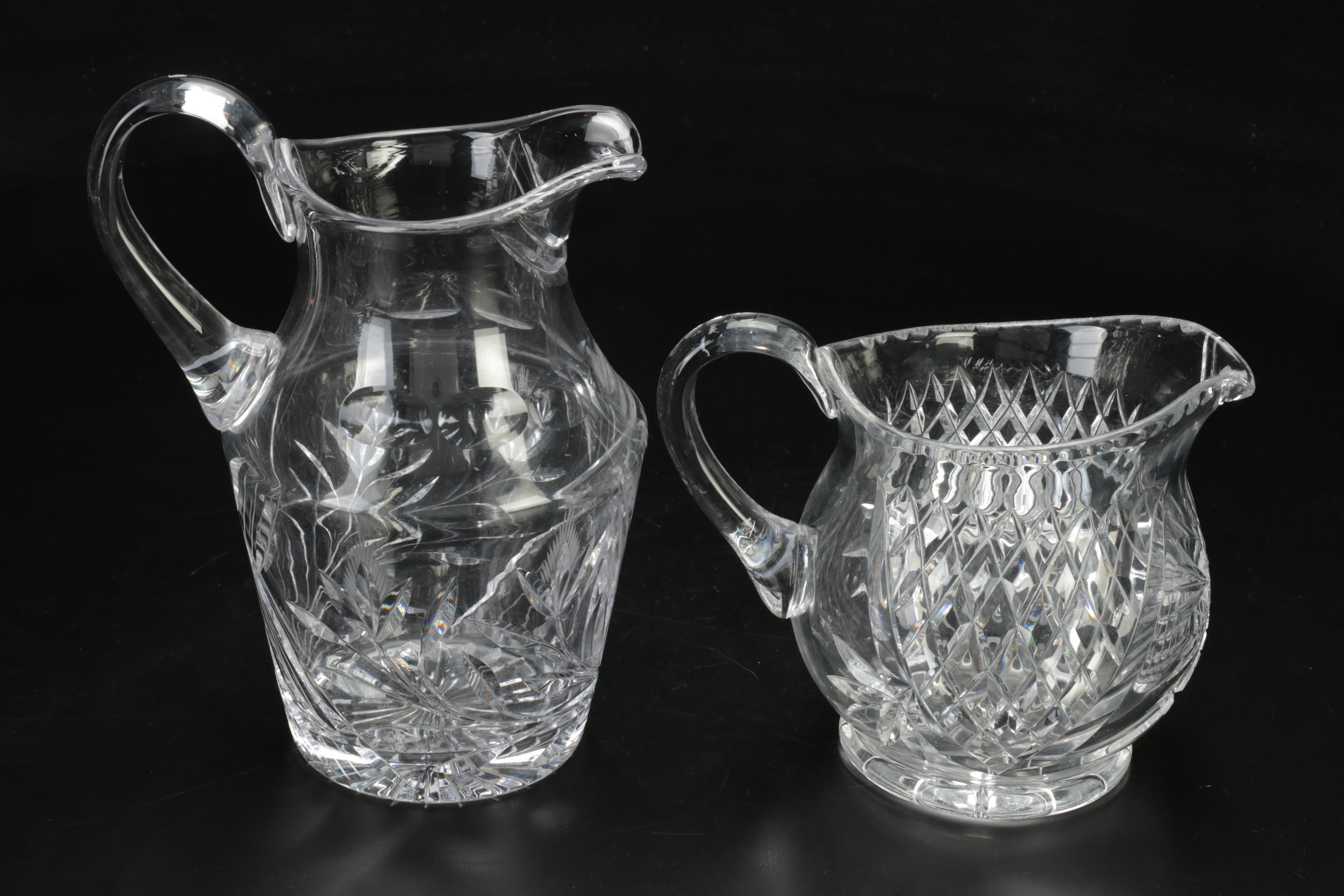 Crystal Pitchers and Bowls