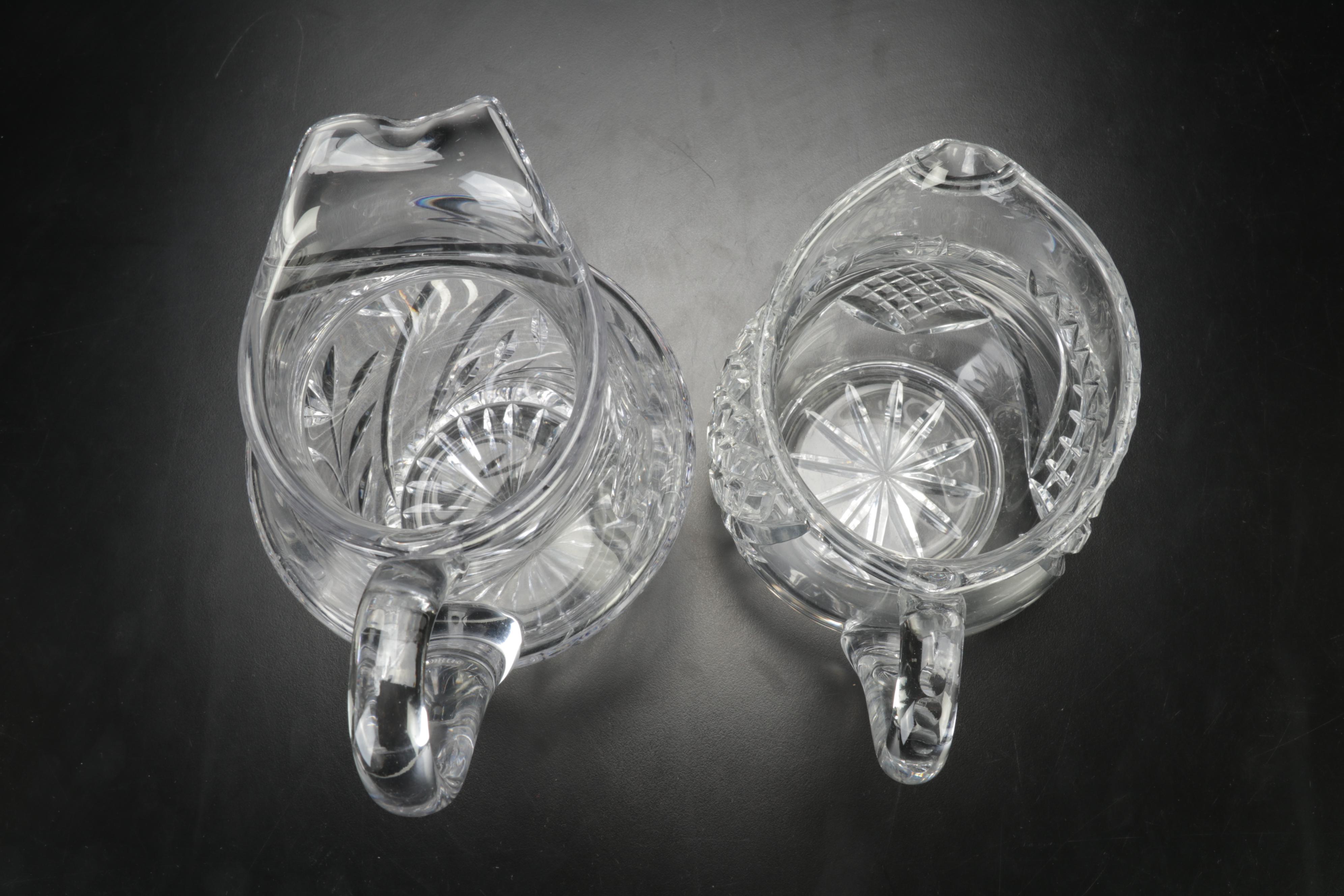 Crystal Pitchers and Bowls