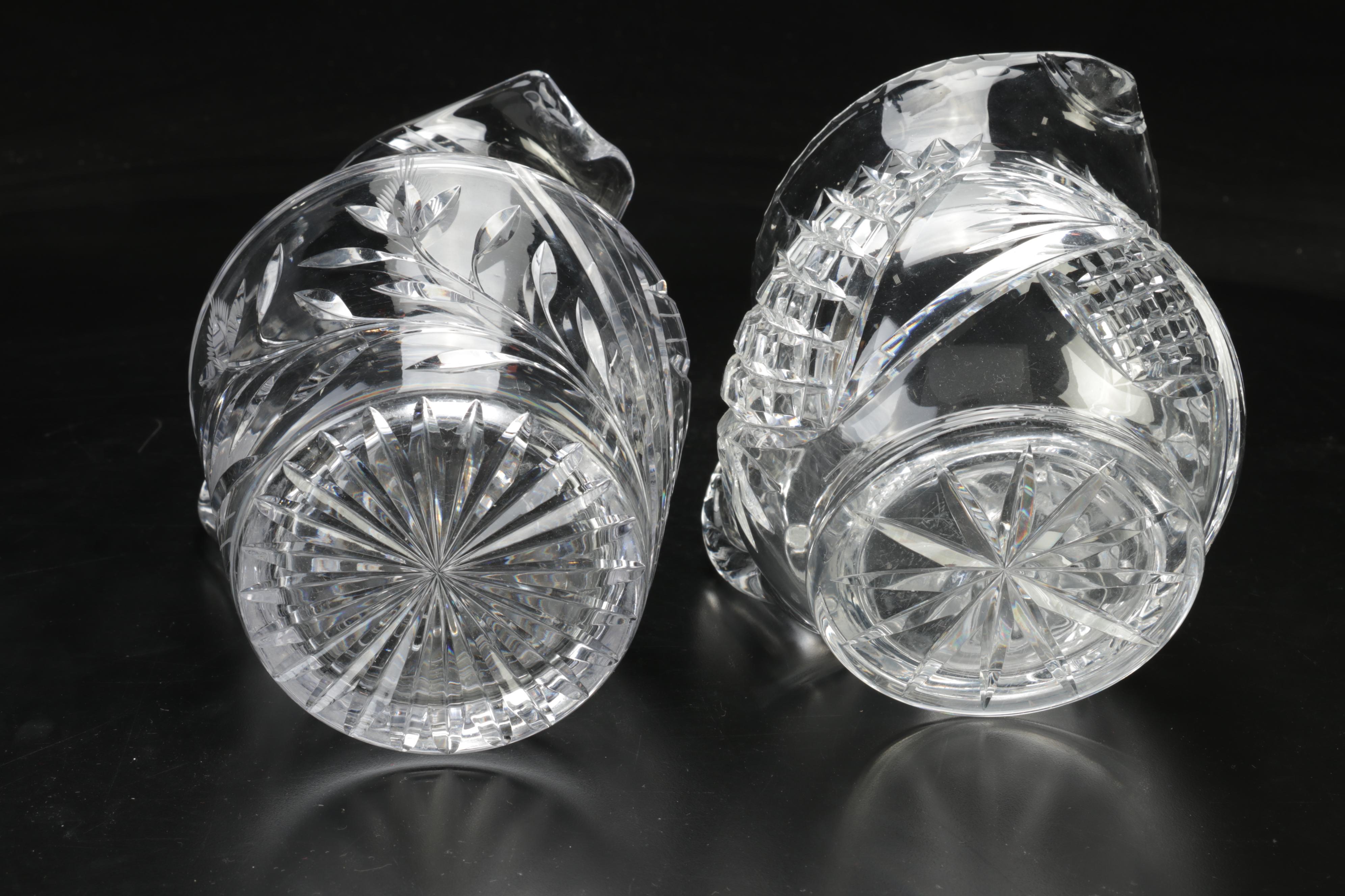 Crystal Pitchers and Bowls