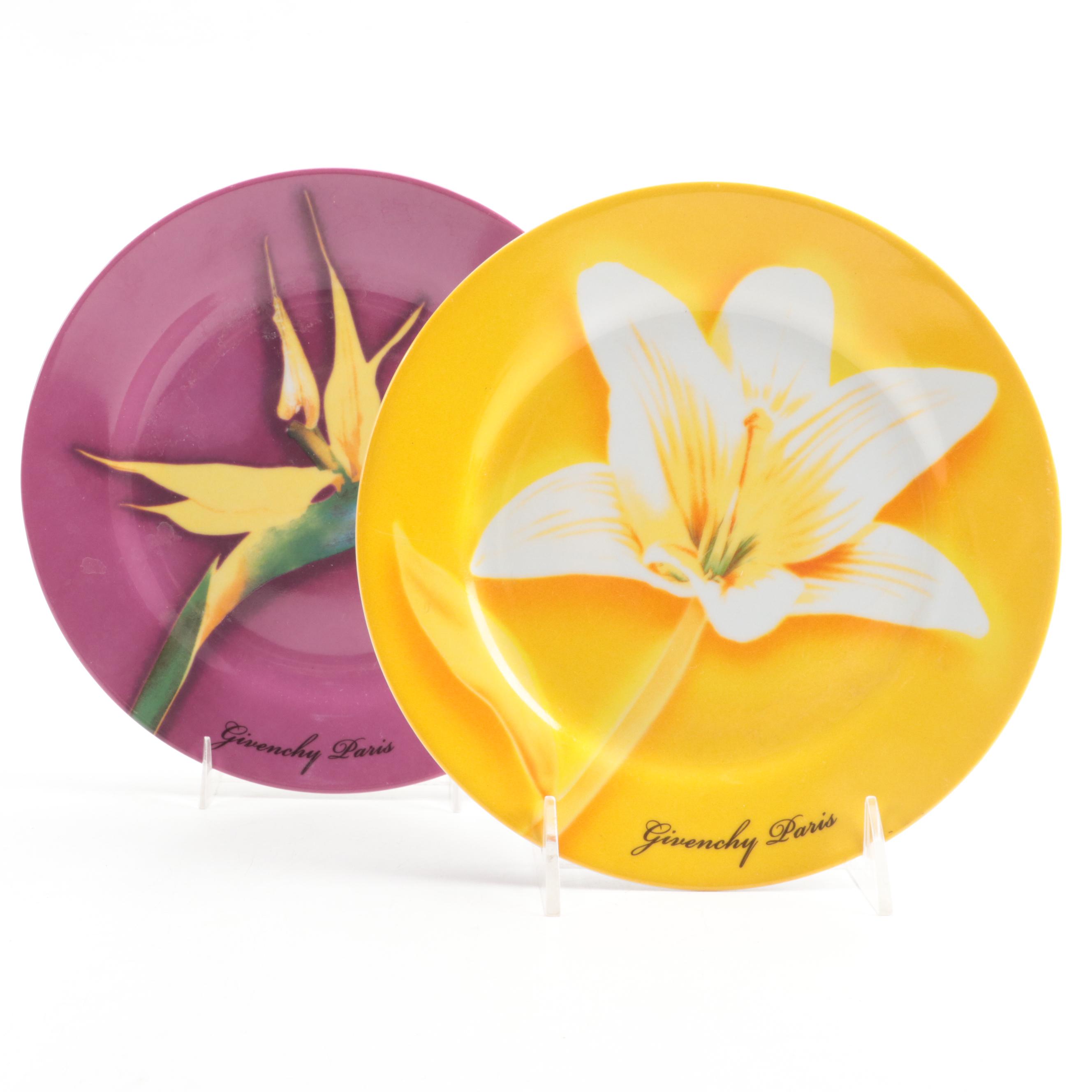 Givenchy Paris "Les Fleurs De Parfum" Plates