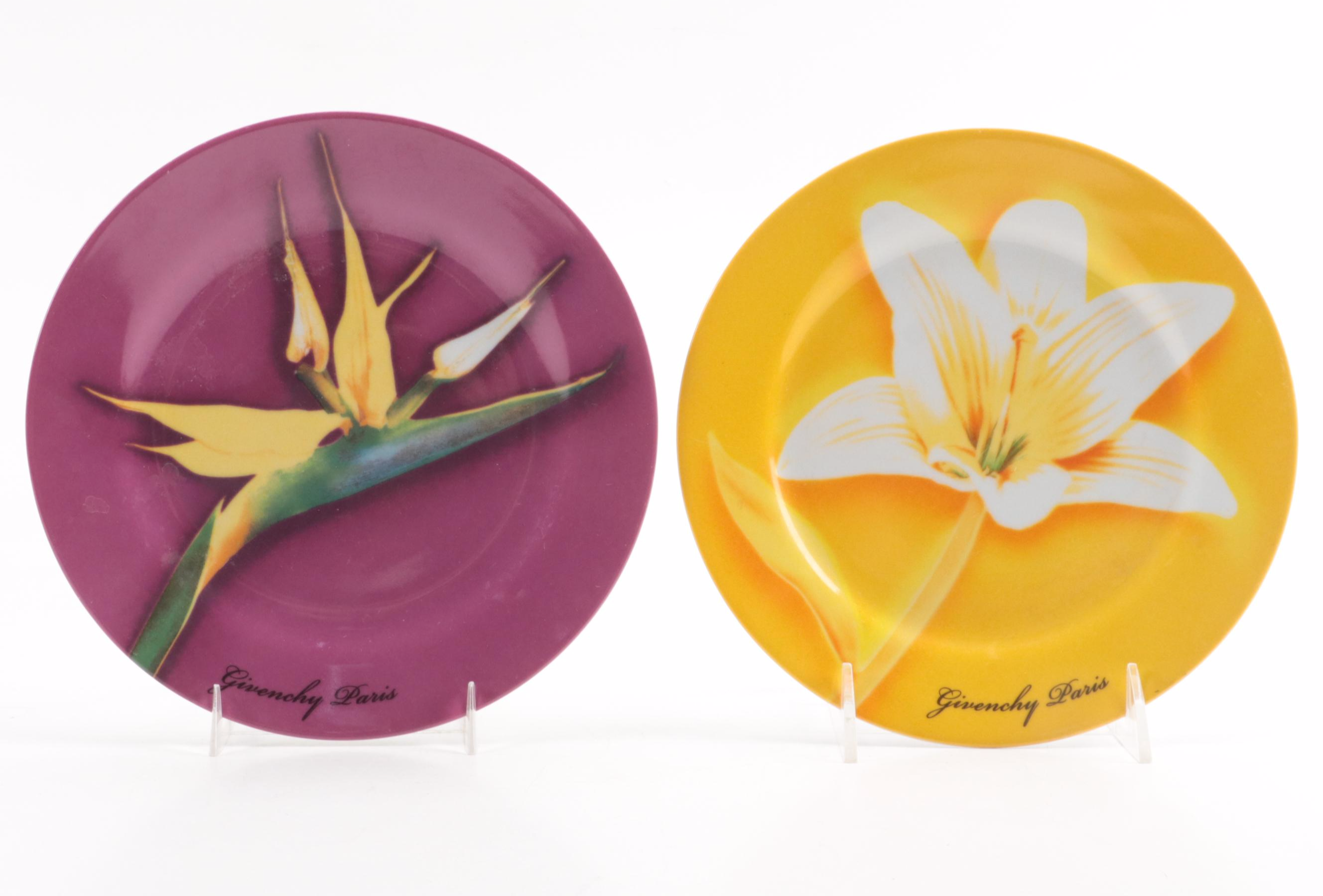 Givenchy Paris "Les Fleurs De Parfum" Plates