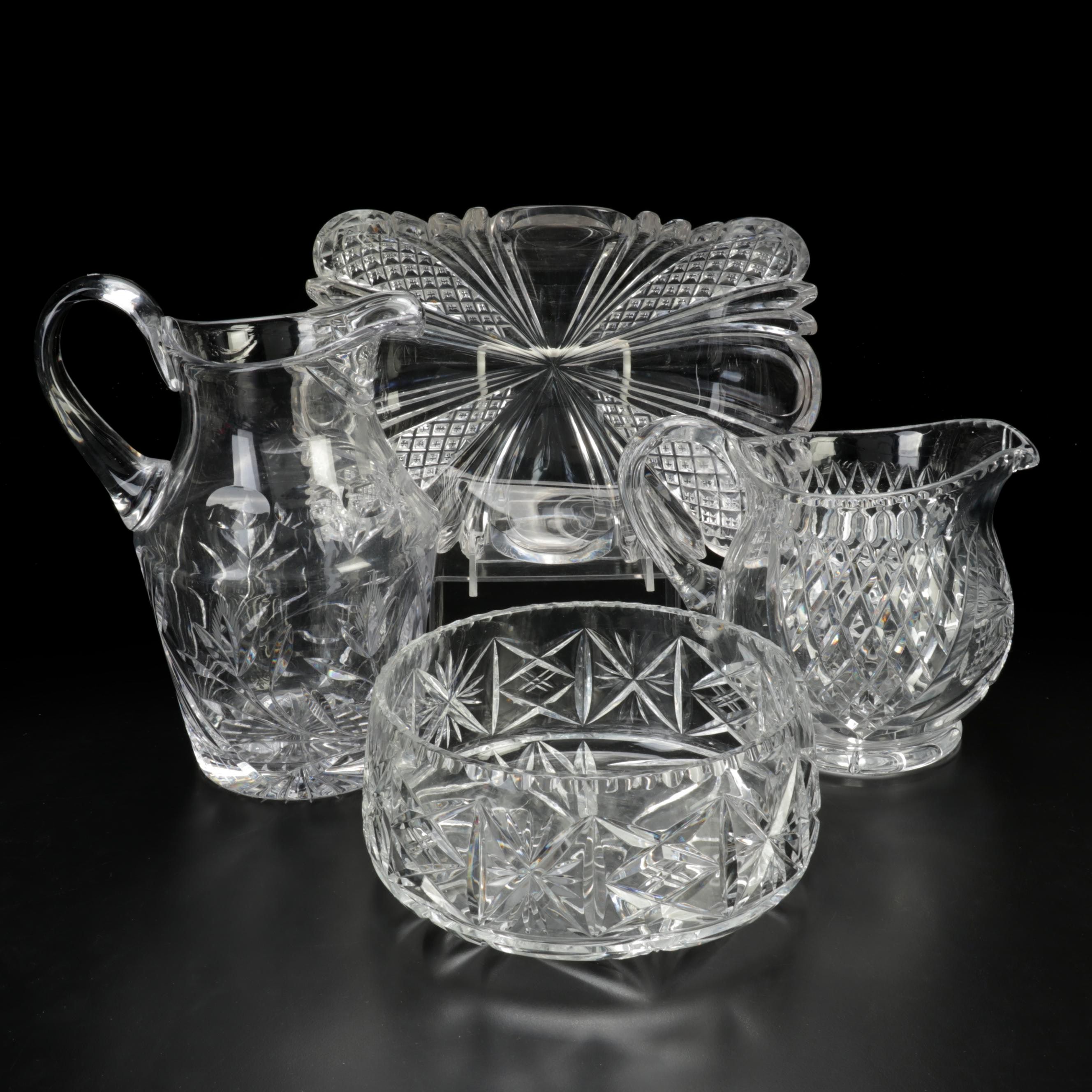 Crystal Pitchers and Bowls