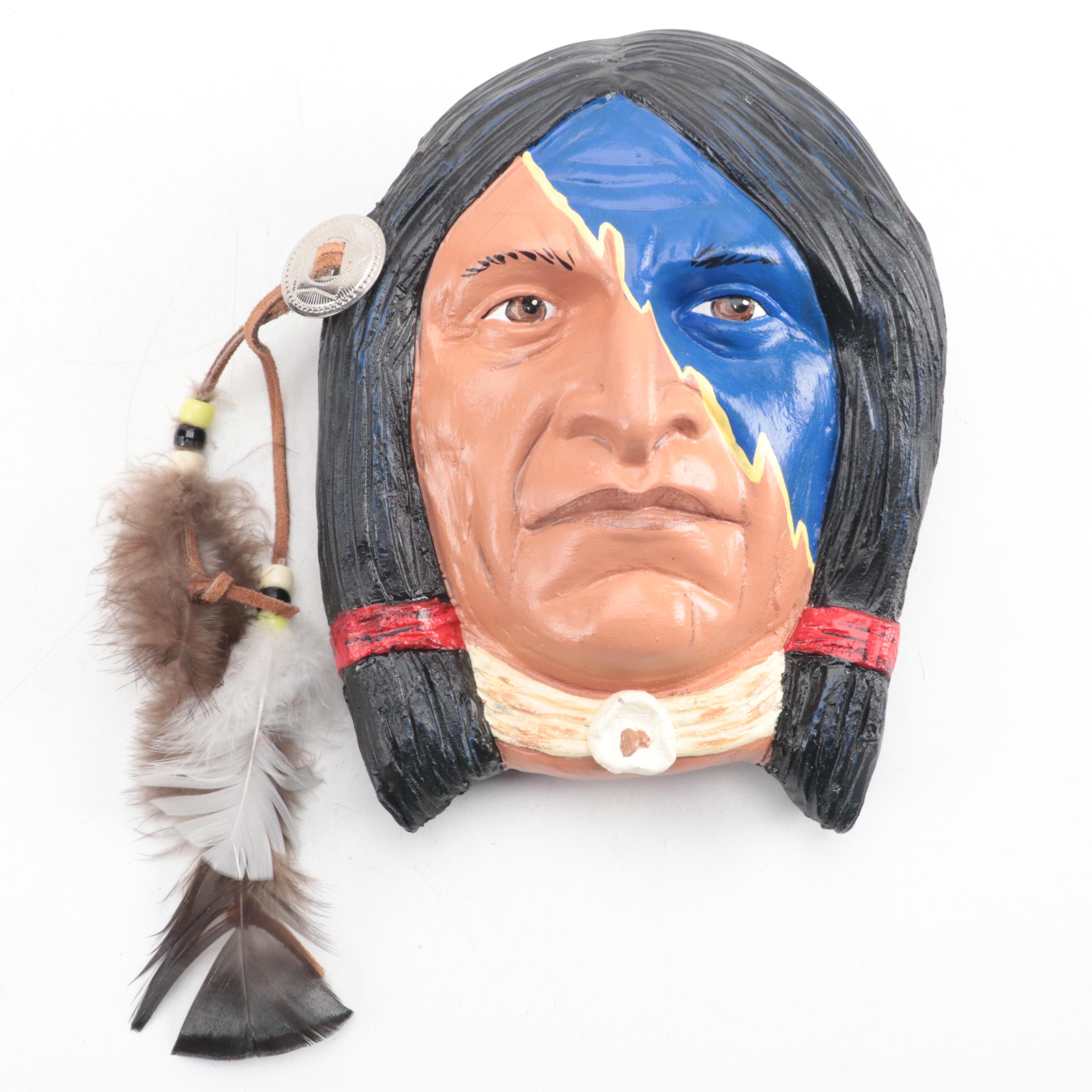 Signed Dianne Robey for Sweet Dreams Pottery Ceramic Portrait Wall Pocket