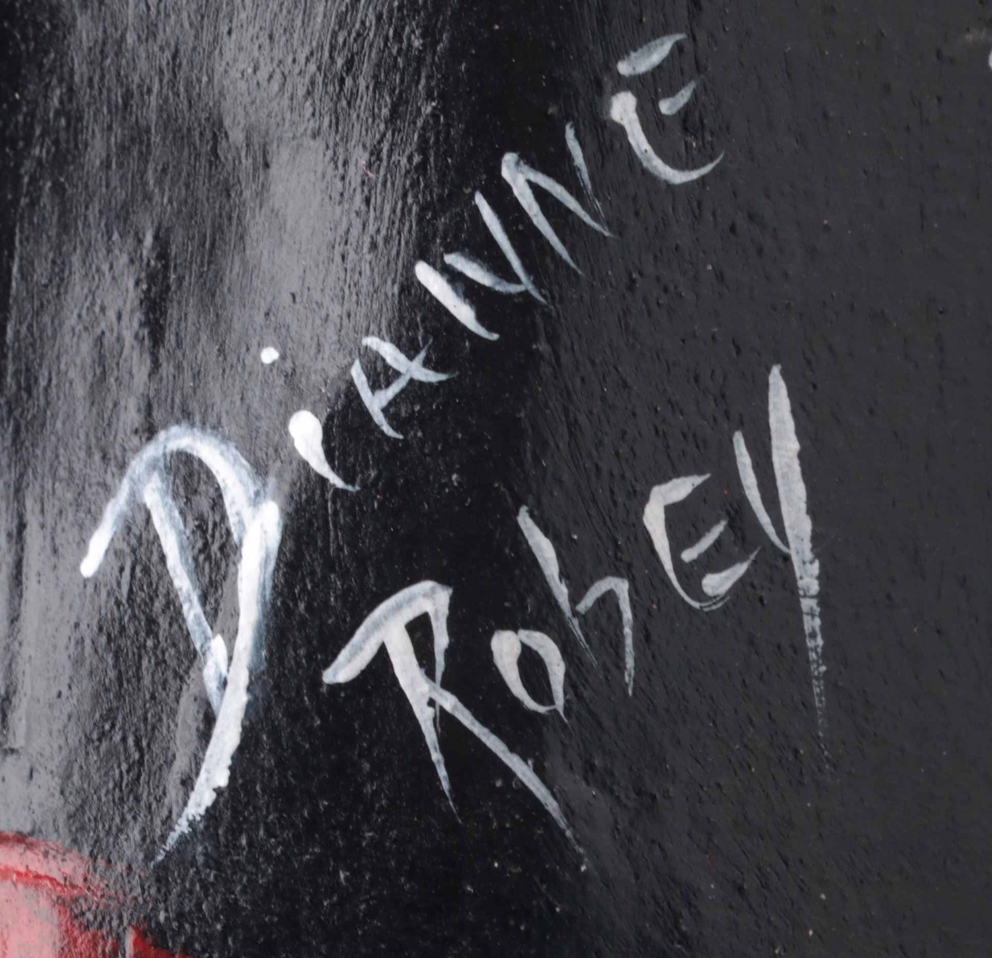 Signed Dianne Robey for Sweet Dreams Pottery Ceramic Portrait Wall Pocket