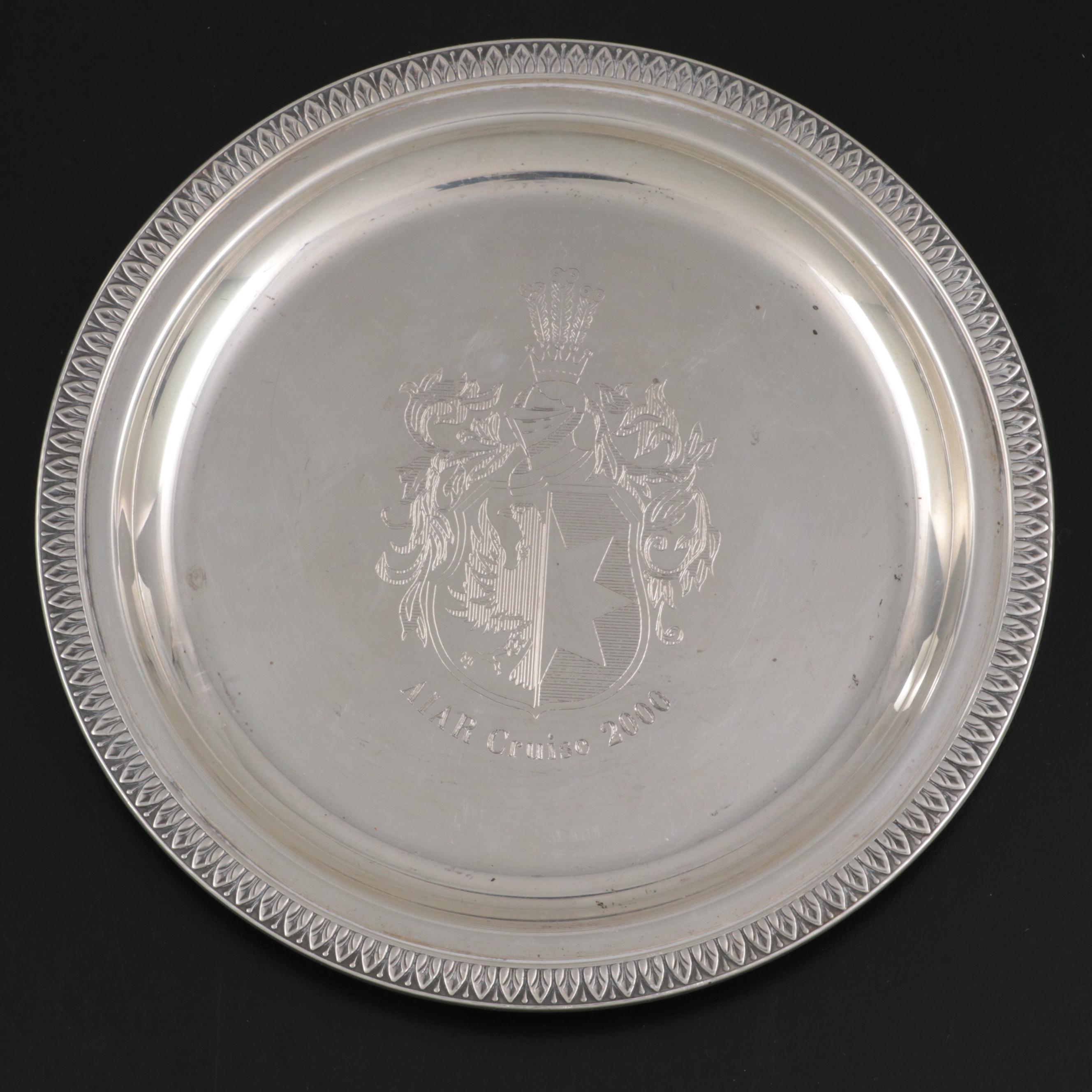 Buccellati Sterling Silver Souvenir Tray and Other Sterling Table Accessories