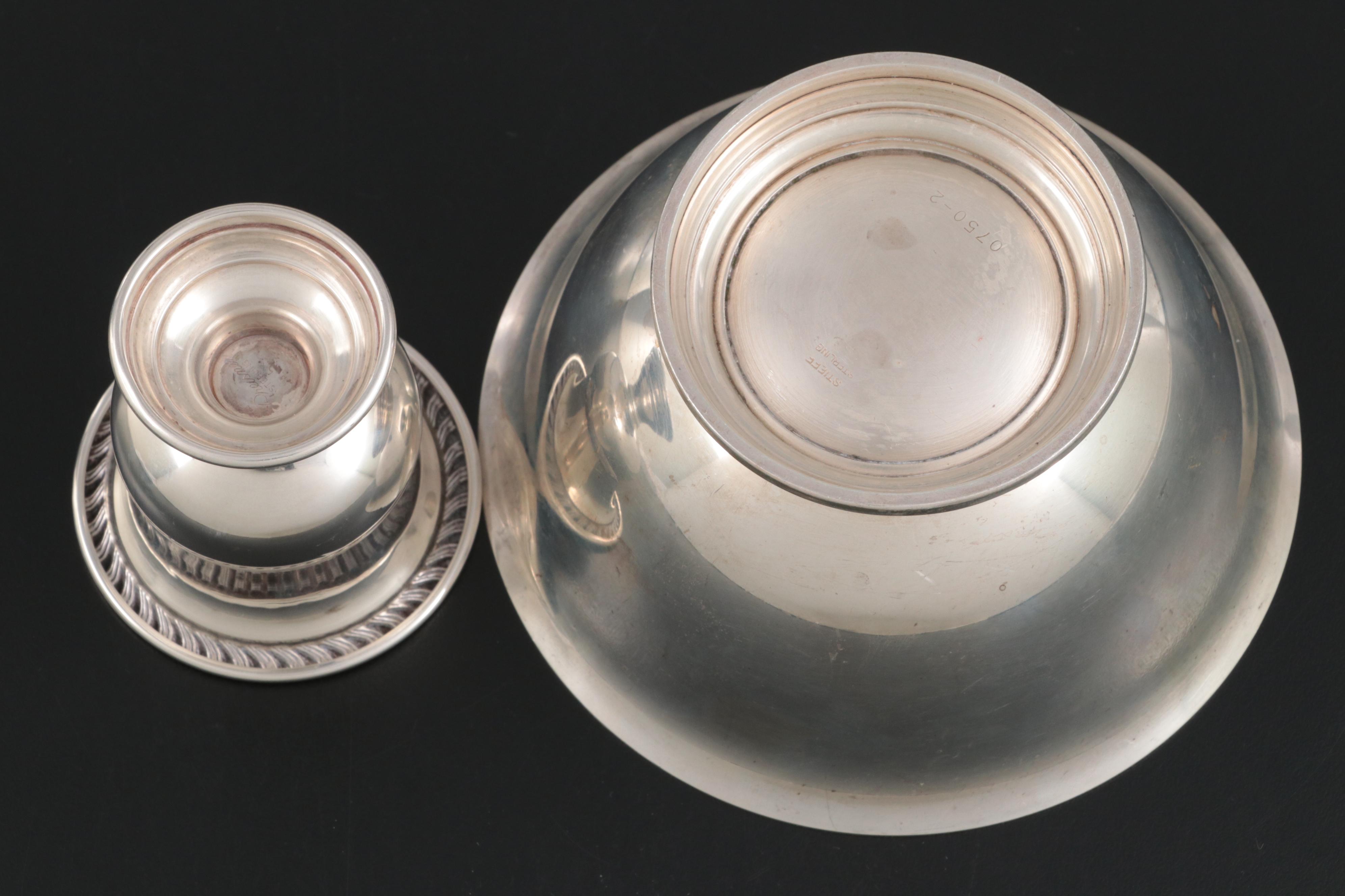 Buccellati Sterling Silver Souvenir Tray and Other Sterling Table Accessories