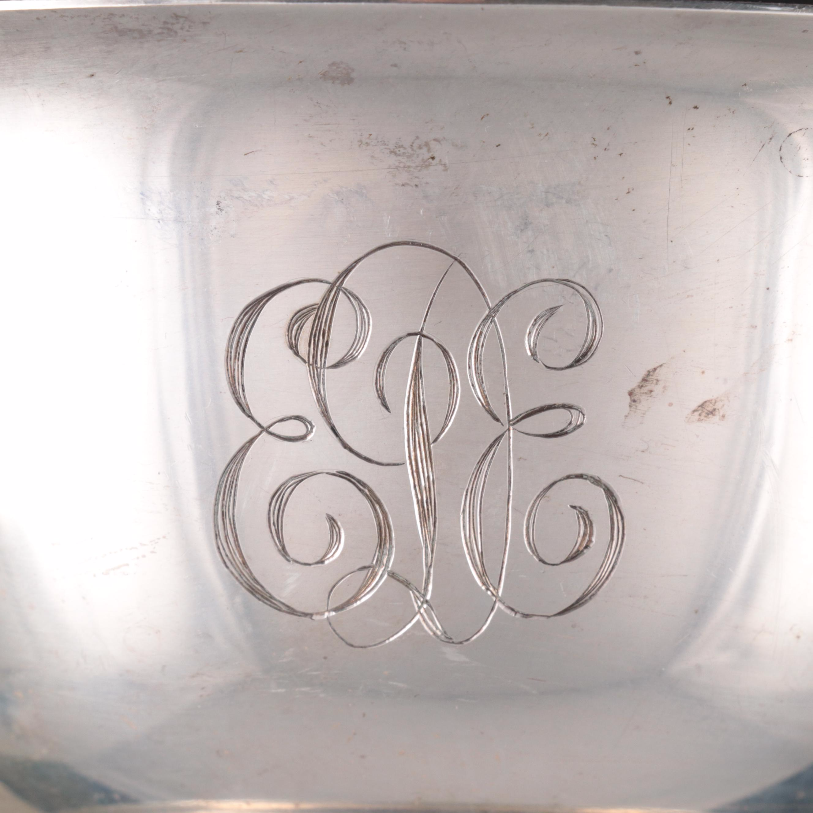 Buccellati Sterling Silver Souvenir Tray and Other Sterling Table Accessories